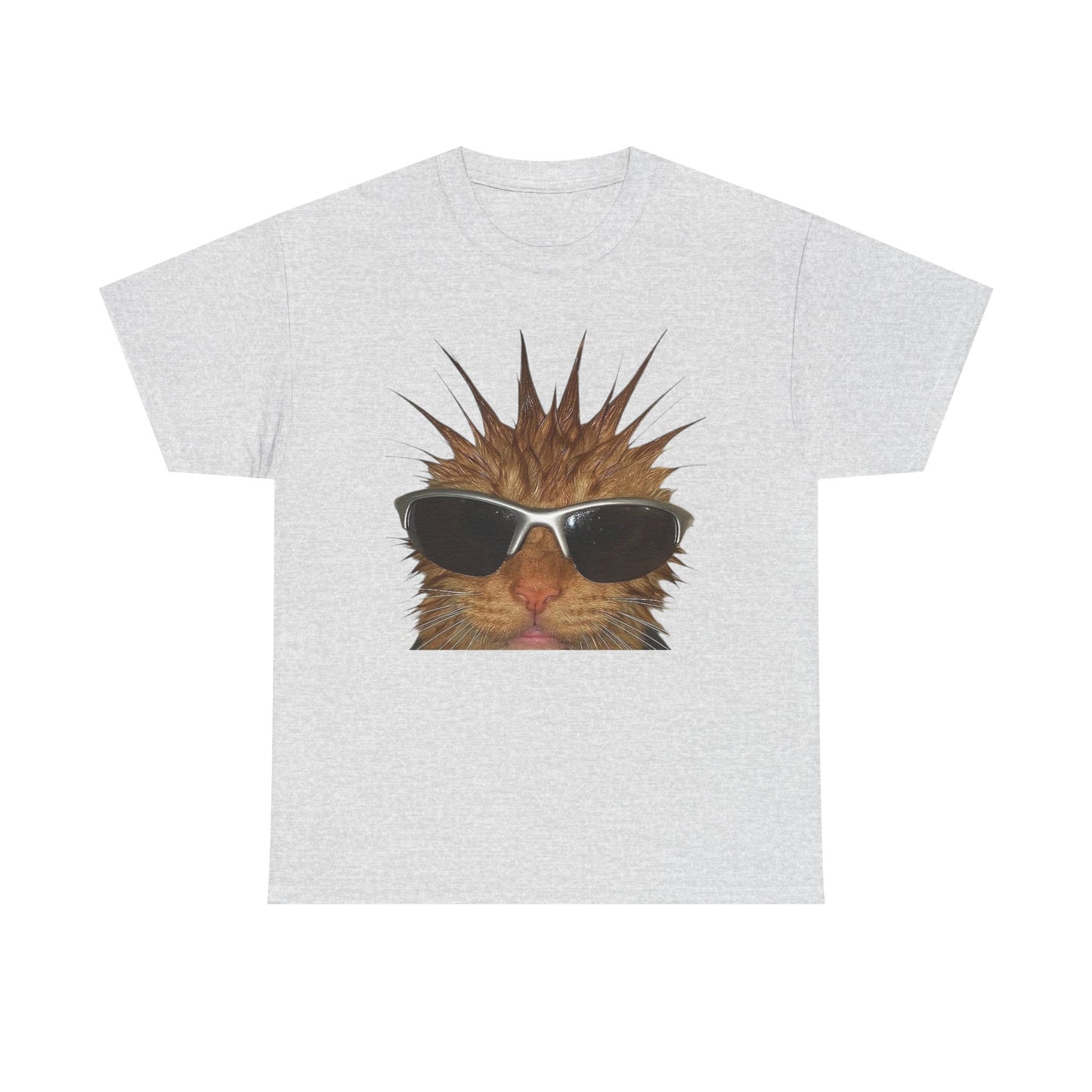 Funny Cat Graphic T Shirt Unisex Heavy Cotton Tee