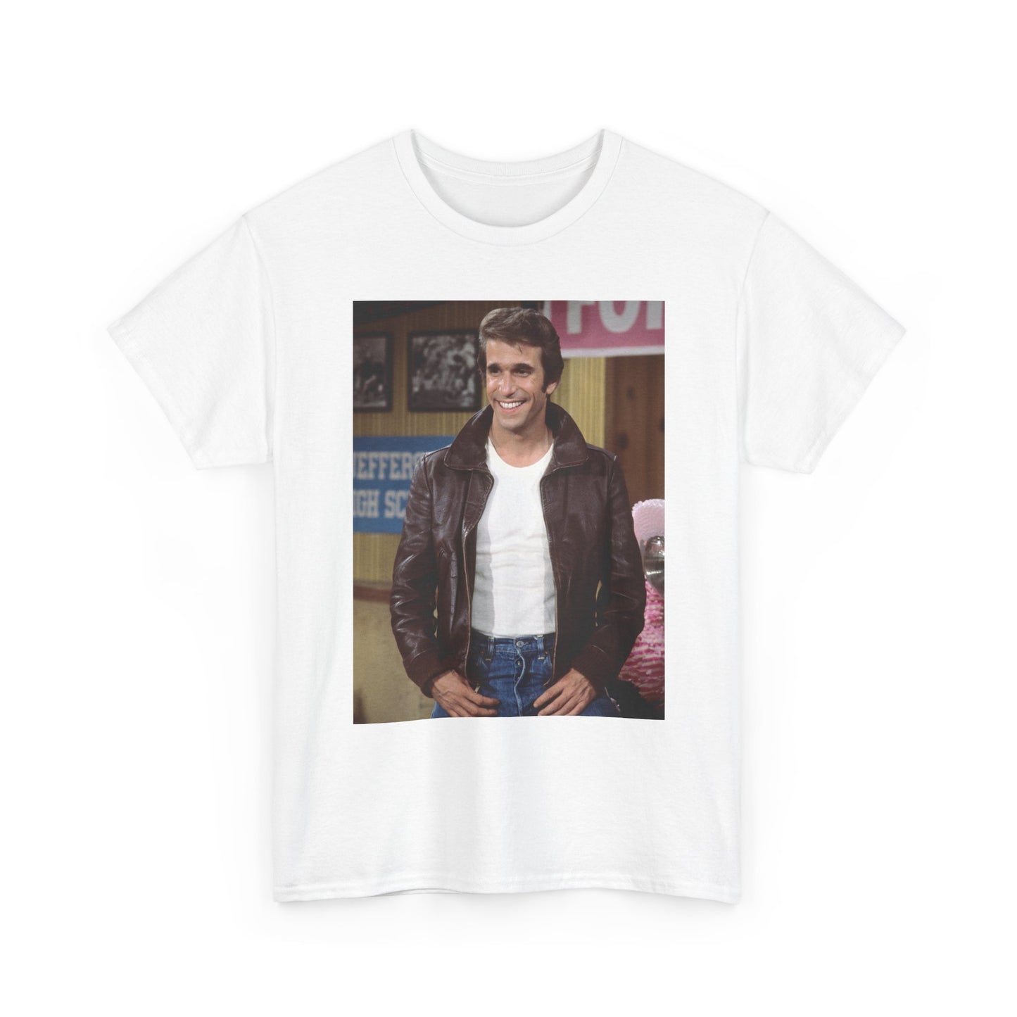 The Fonz Graphic T Shirt Vintage Tv Series Retro 90s Unisex Heavy Cotton Tee