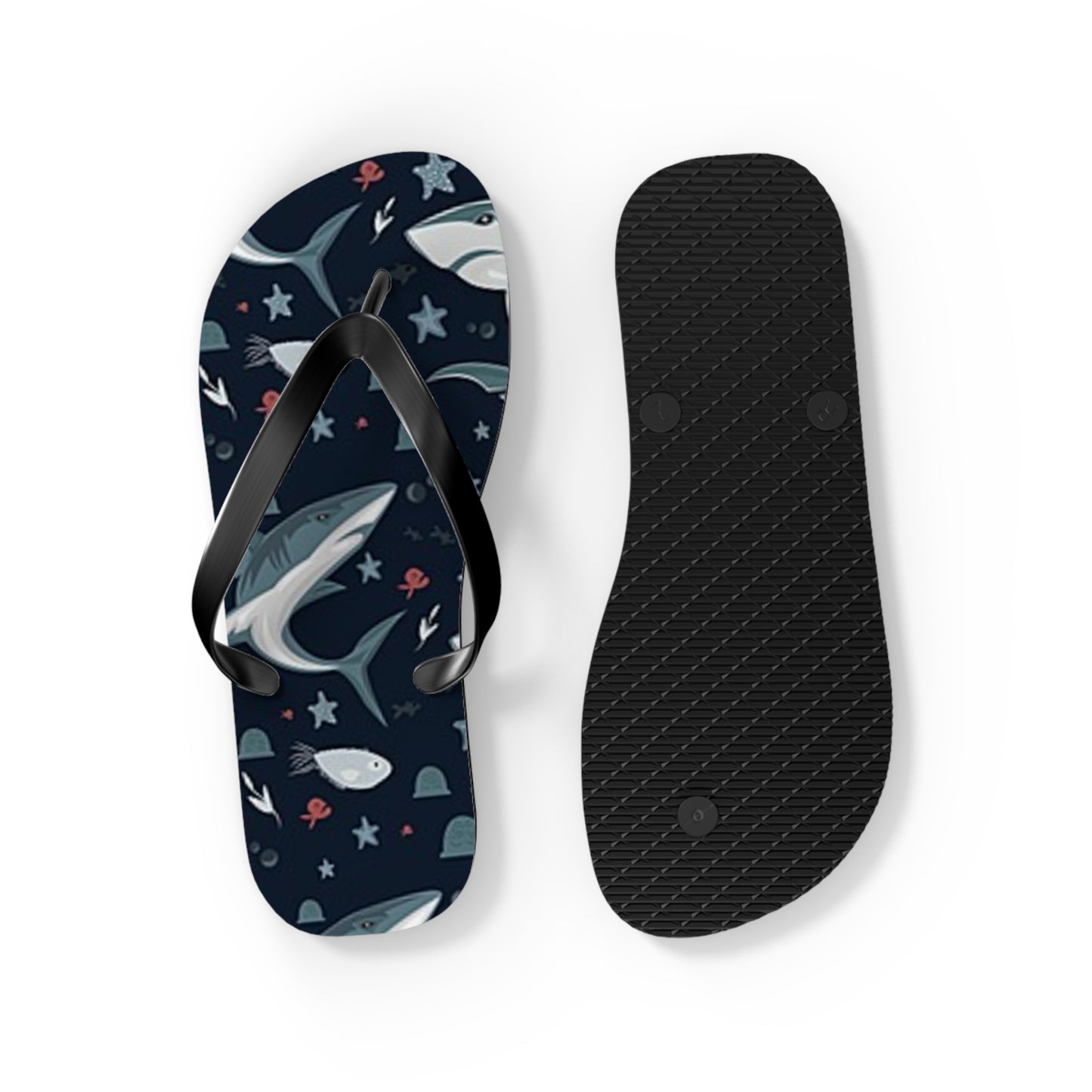 Shark Summer Sandals, Beach Shoes, Vacation Flip Flops, Pool Slides, Comfortable