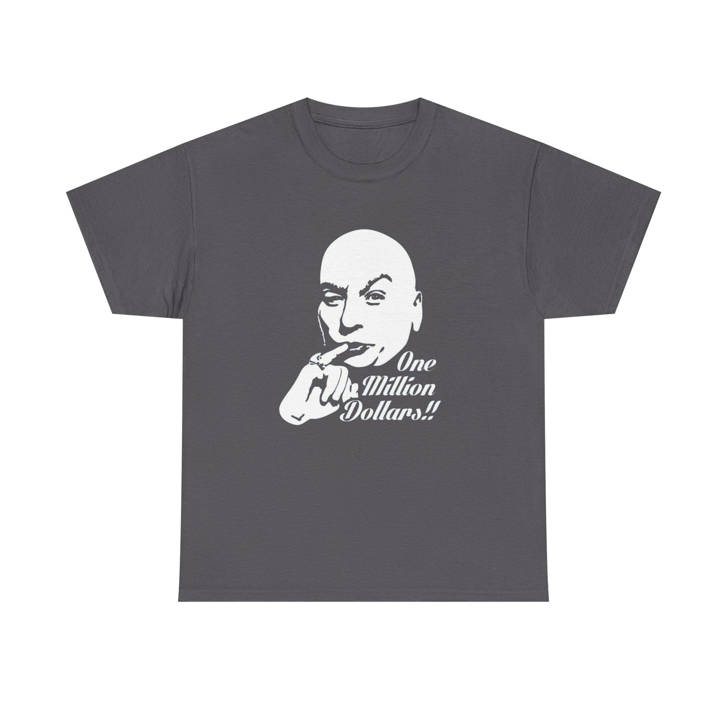 Dr Evil Funny Austin Powers Graphic T Shirt NEW Adult Unisex Heavy Cotton Tee