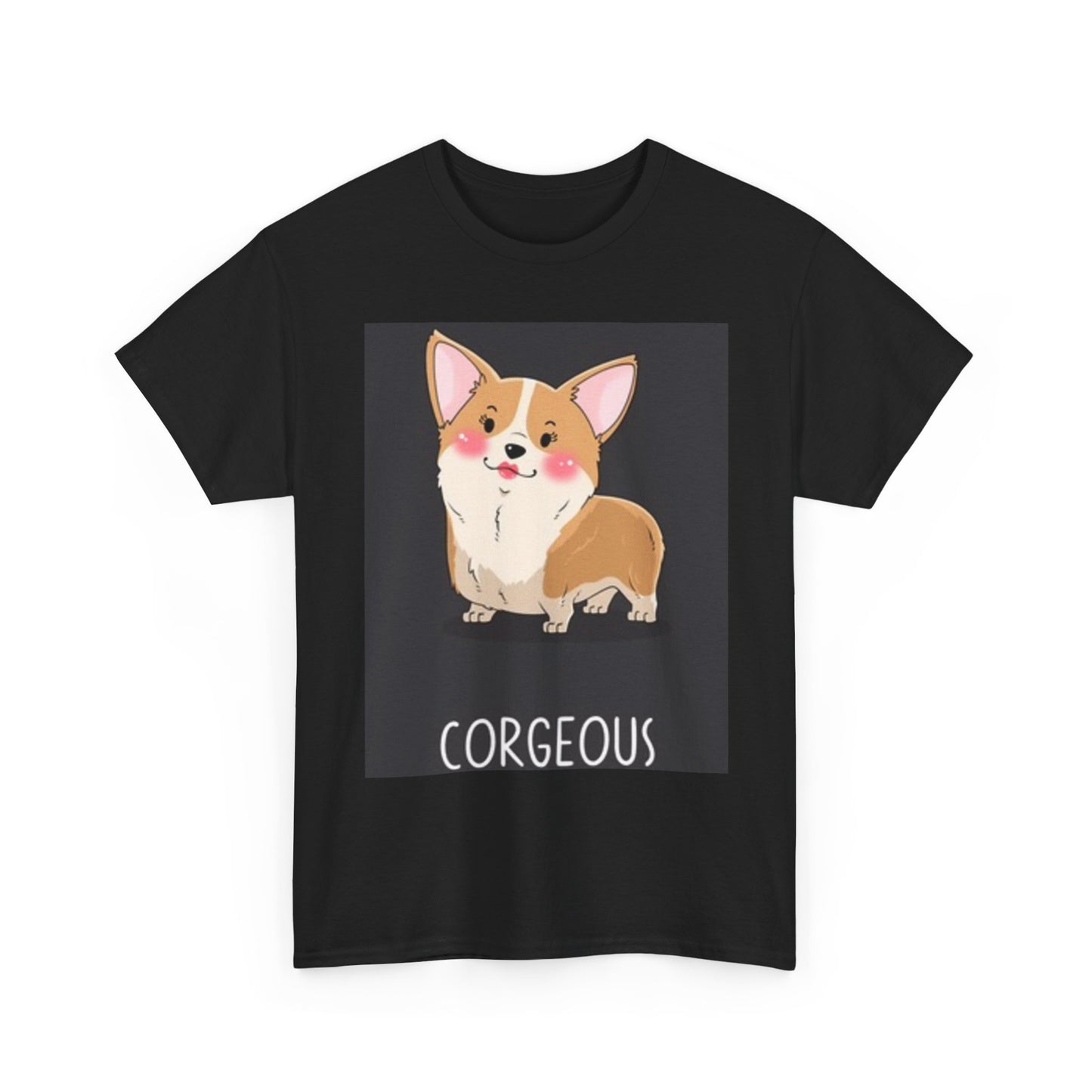 Corgi Dog Funny T Shirt Unisex Heavy Cotton Tee