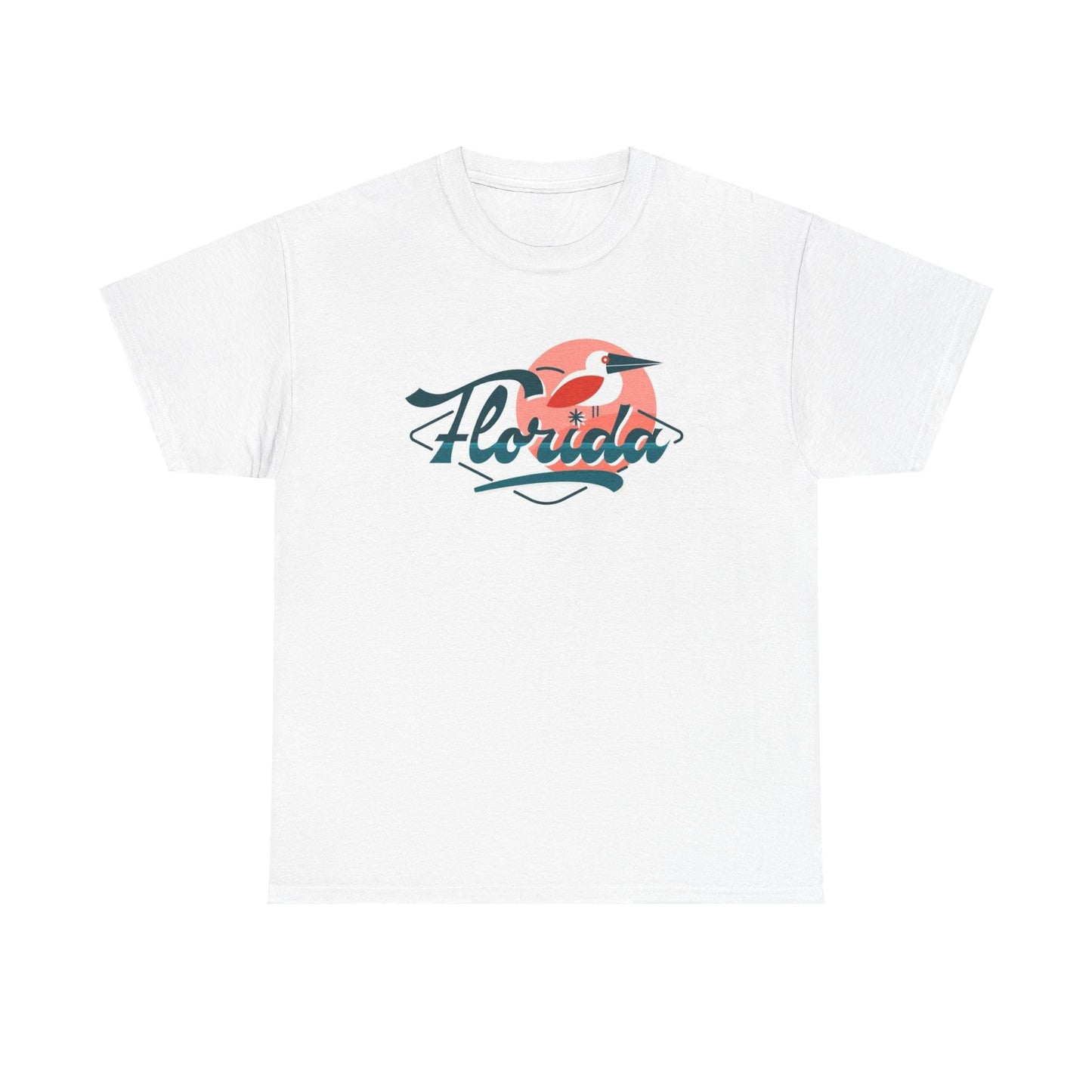Florida Beach State Logo BRAND NEW Apparel T Shirt Unisex Unisex Heavy Cotton