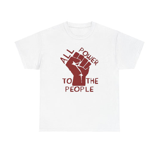 NO KINGS Power To The People Graphic T Shirt NEW Unisex Heavy Cotton Tee