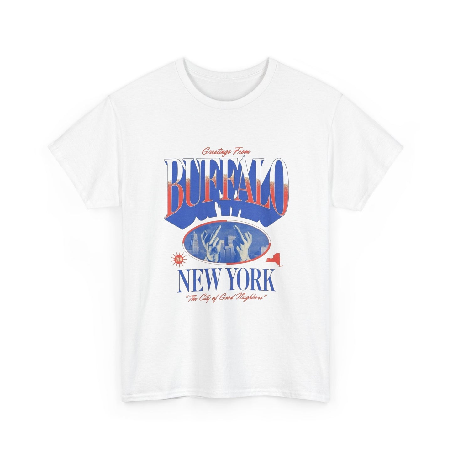 Greetings From Buffalo Football Graphic T Shirt Unisex Adults NEW