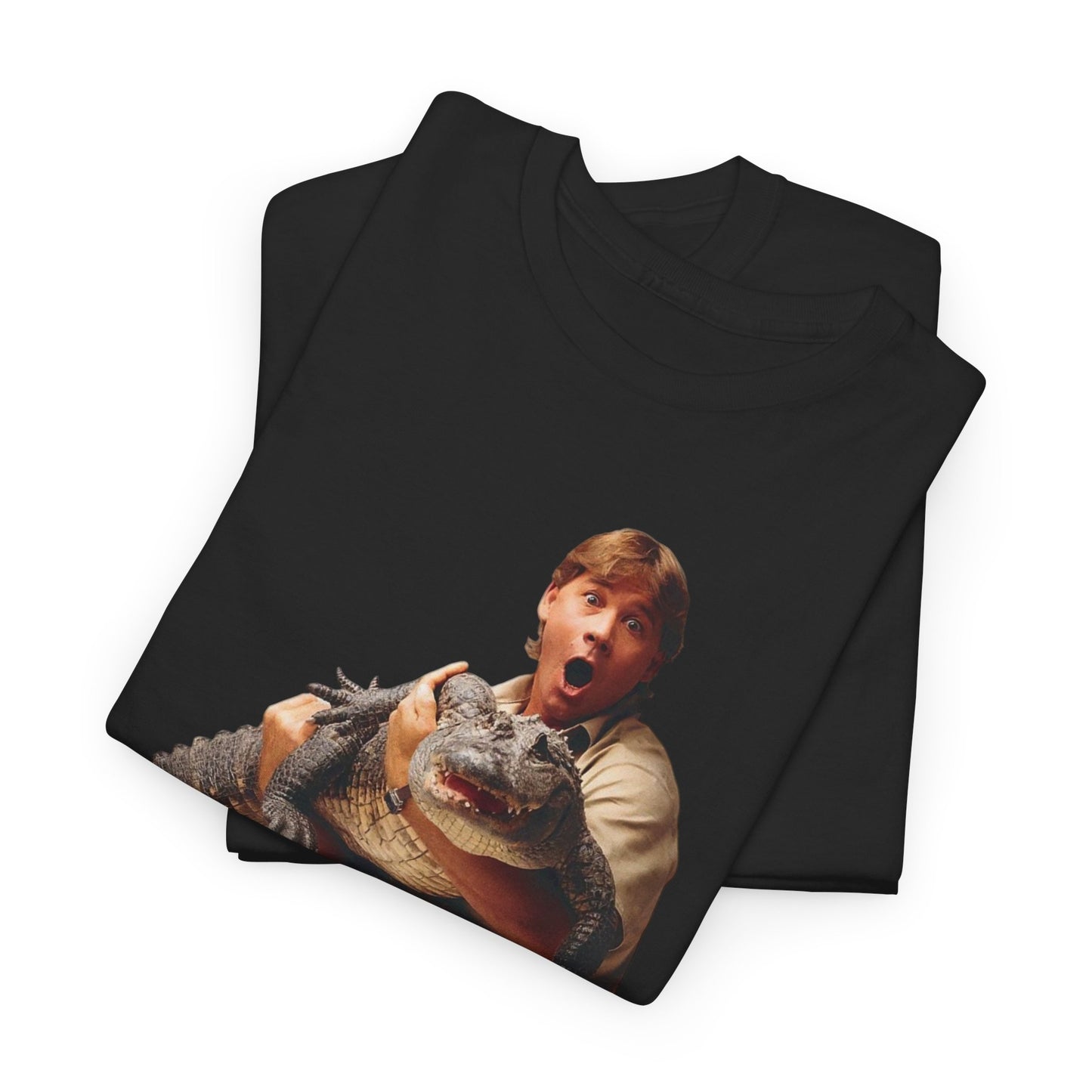 Crocodile Hunter Funny Retro 90's Graphic T Shirt Unisex Heavy Cotton Tee
