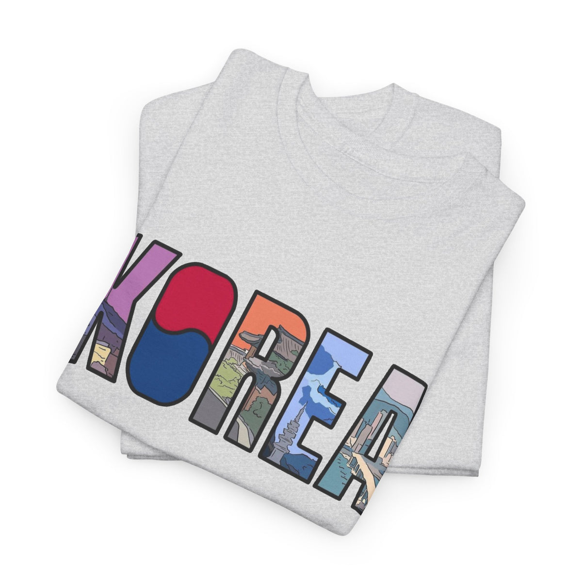 Korea Graphic T Shirt Men's Korean Heavy Cotton Tee