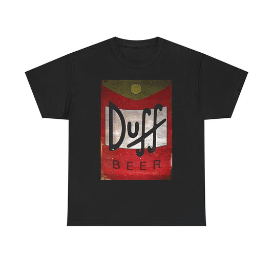 Duff Beer Graphic T Shirt Funny Vintage Logo Simpsons Unisex Heavy Cotton Tee