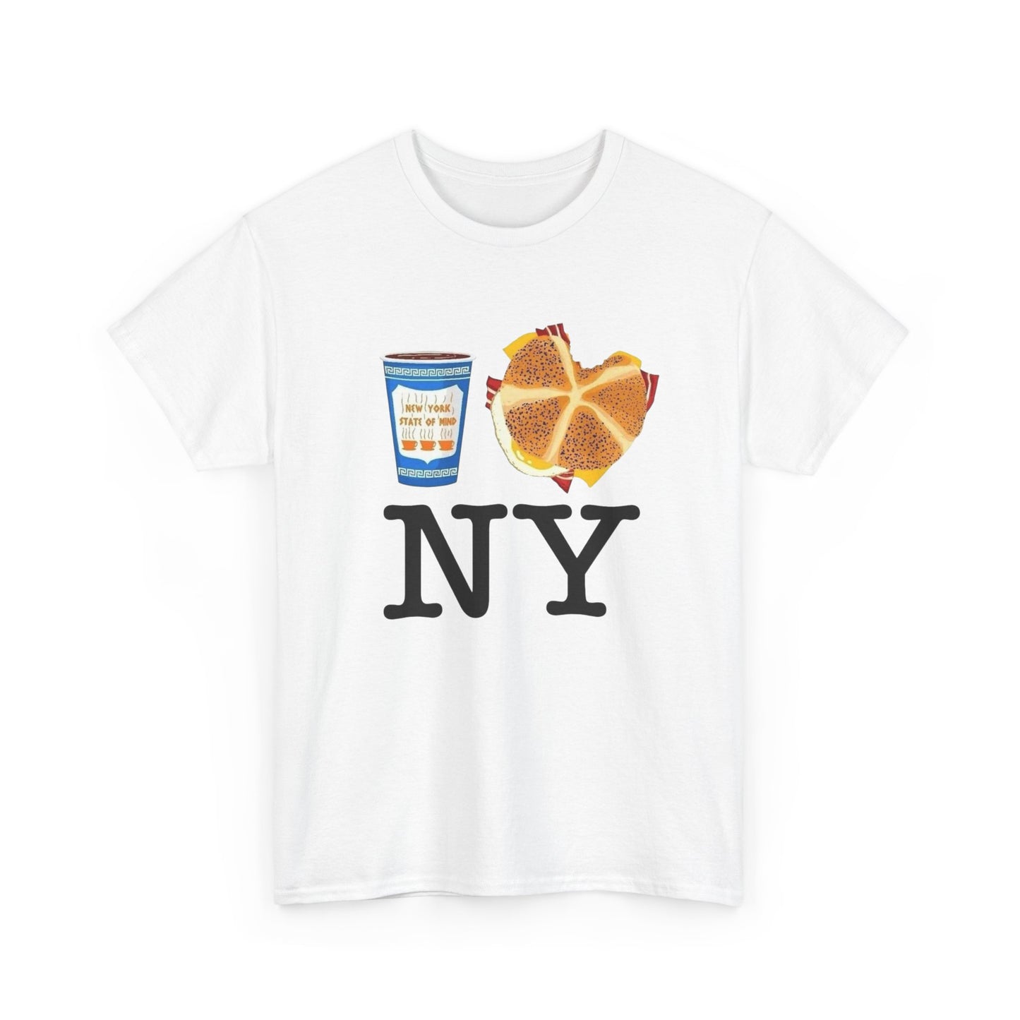 I Love New York Bodega Breakfast Graphic T Shirt Unisex NEW Heavy Cotton Tee