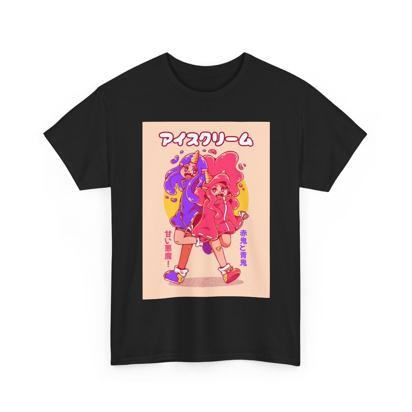 Anime Cute Tshirt Girly Cartoon Graphic retro Unisex Heavy Cotton Tee