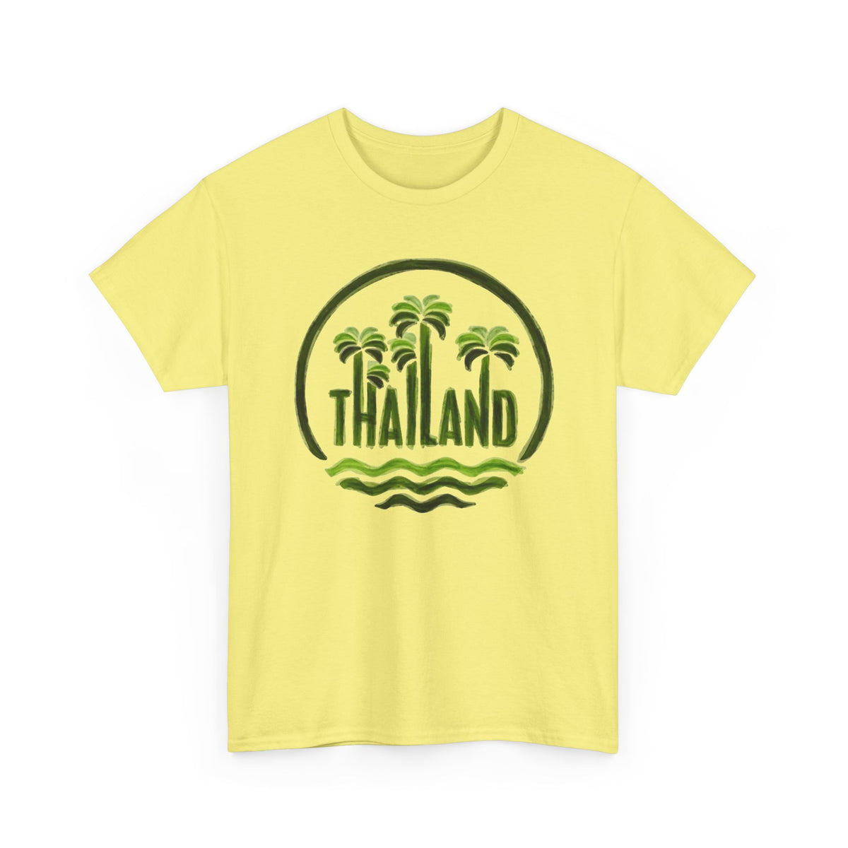 Thailand Palm Tree Wave T-Shirt Men's Graphic Tee
