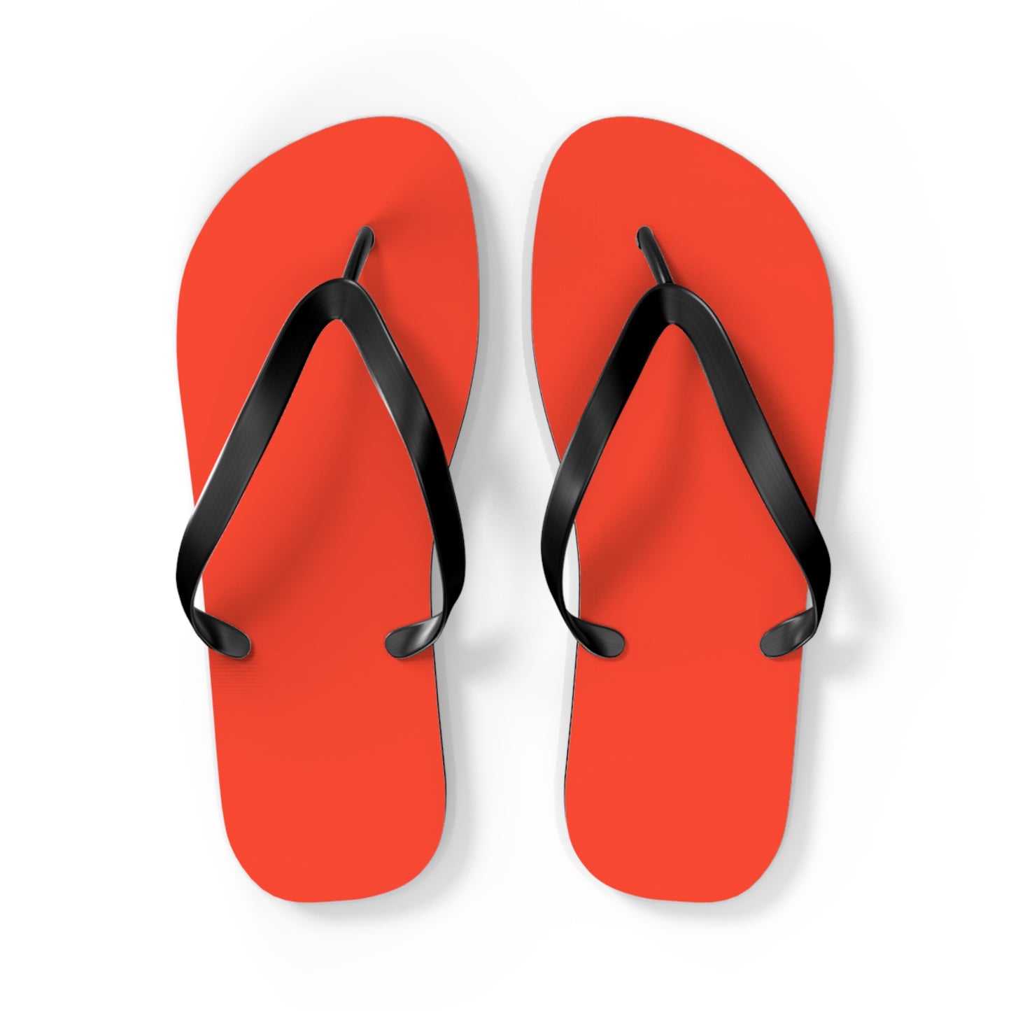 Neon Orange Flip Flops, Sandals Slides, Summer Footwear, Brand New
