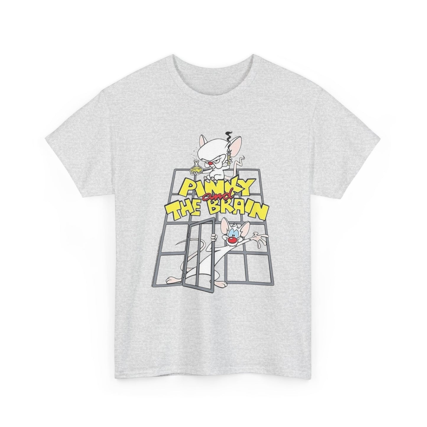 Pinky And The Brain Vintage Graphic T-Shirt Unisex Heavy Cotton Tee Gift NEW