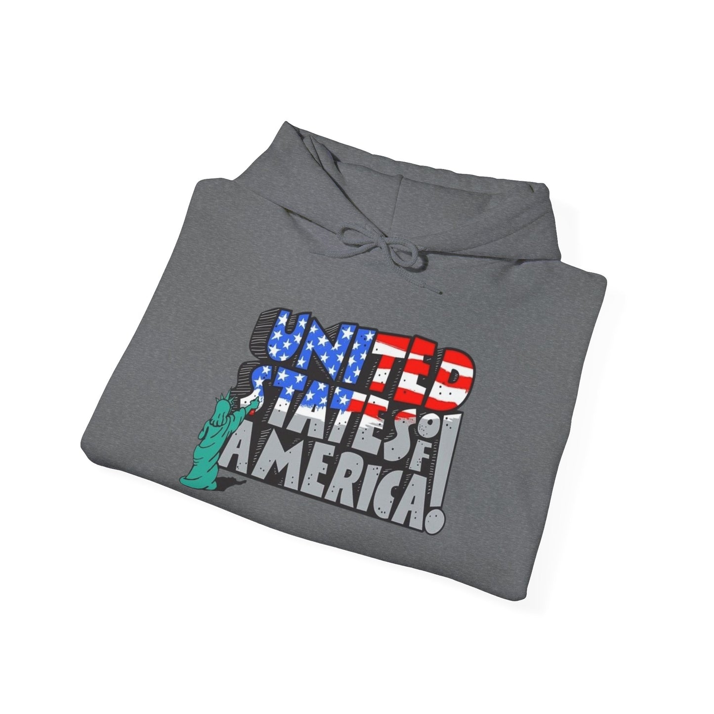 United States Of America Graphic Hoodie Unisex Heavy Blend™ Hooded Sweatshirt