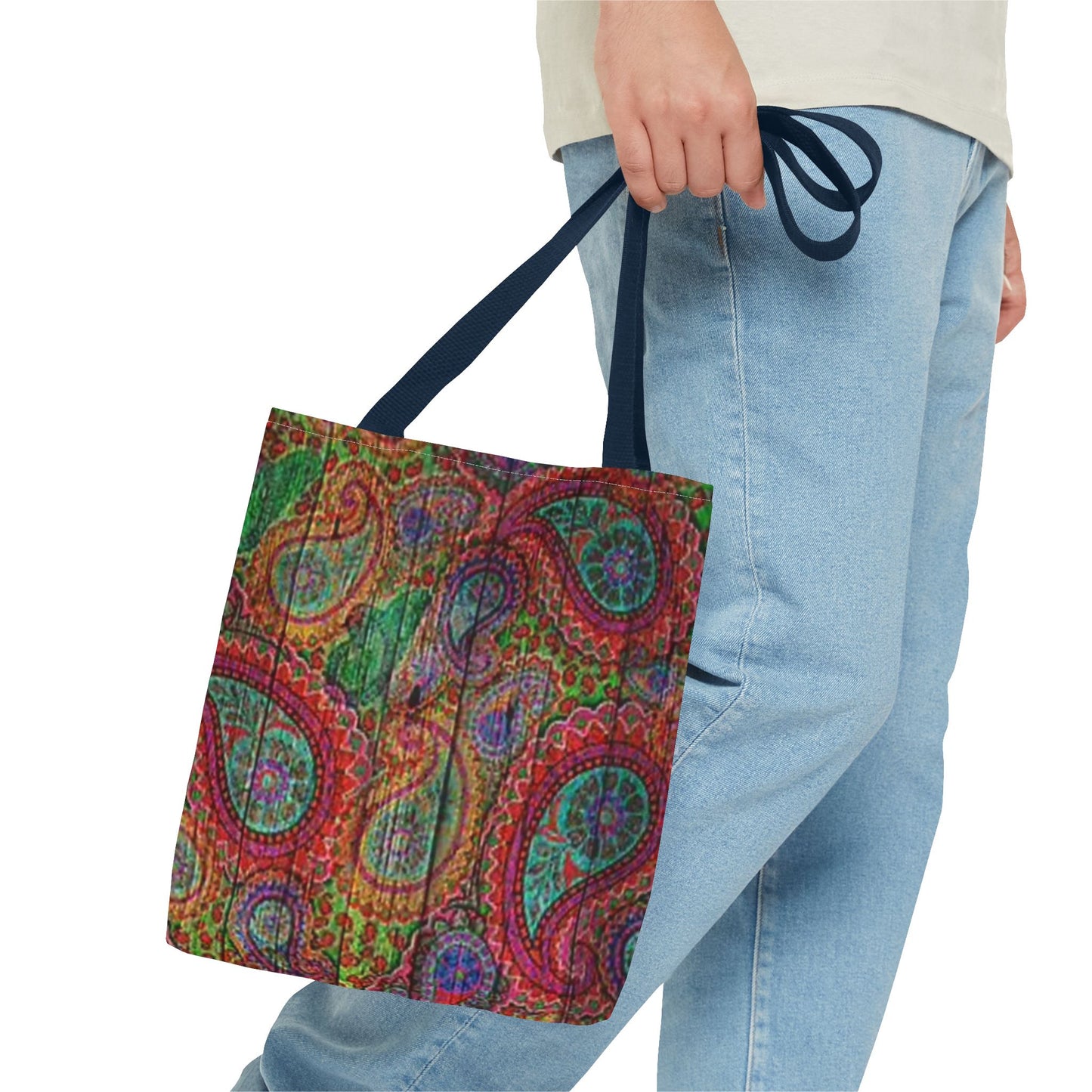 Red Multi Paisley  Color BRAND NEW MODERN Tote Bag (AOP)