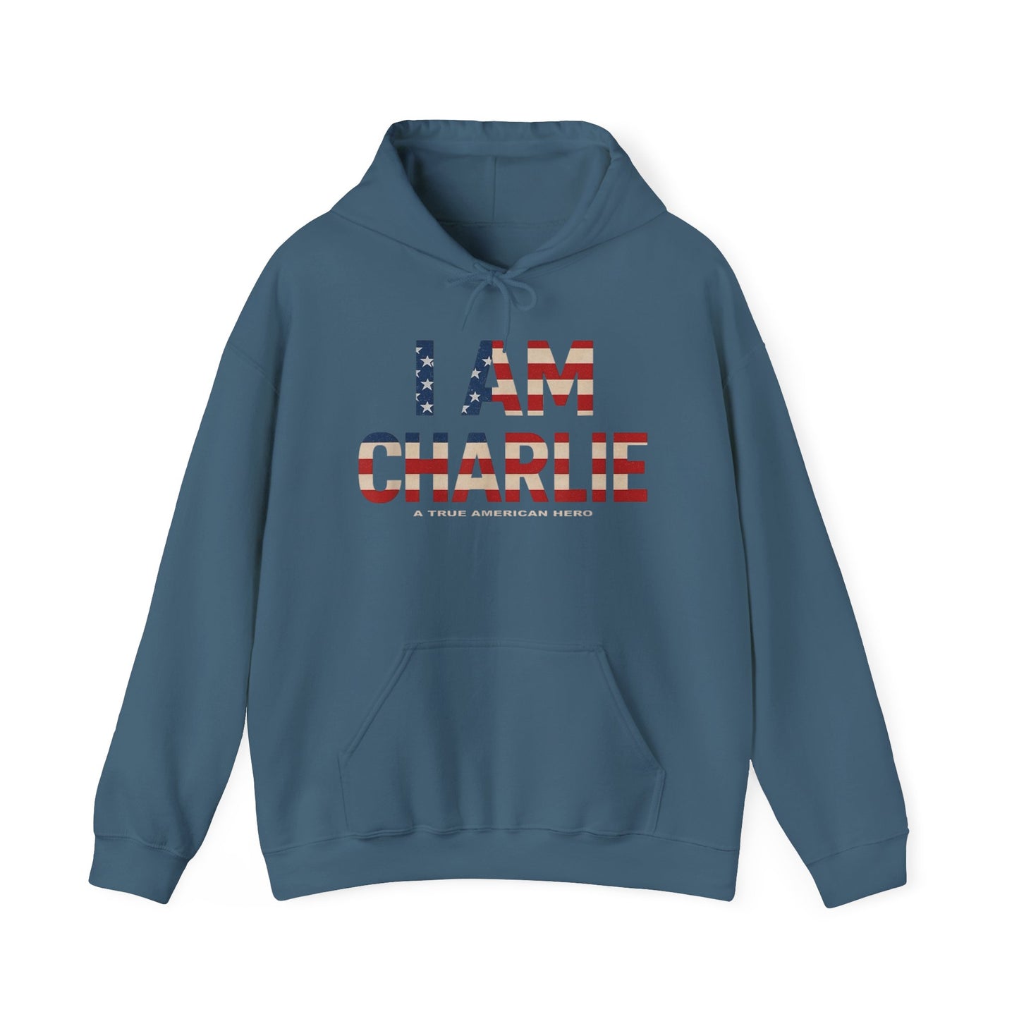 I Am Charlie Kirk Graphic Hoodie Unisex Heavy Blend™ Hooded Sweatshirt Freedom