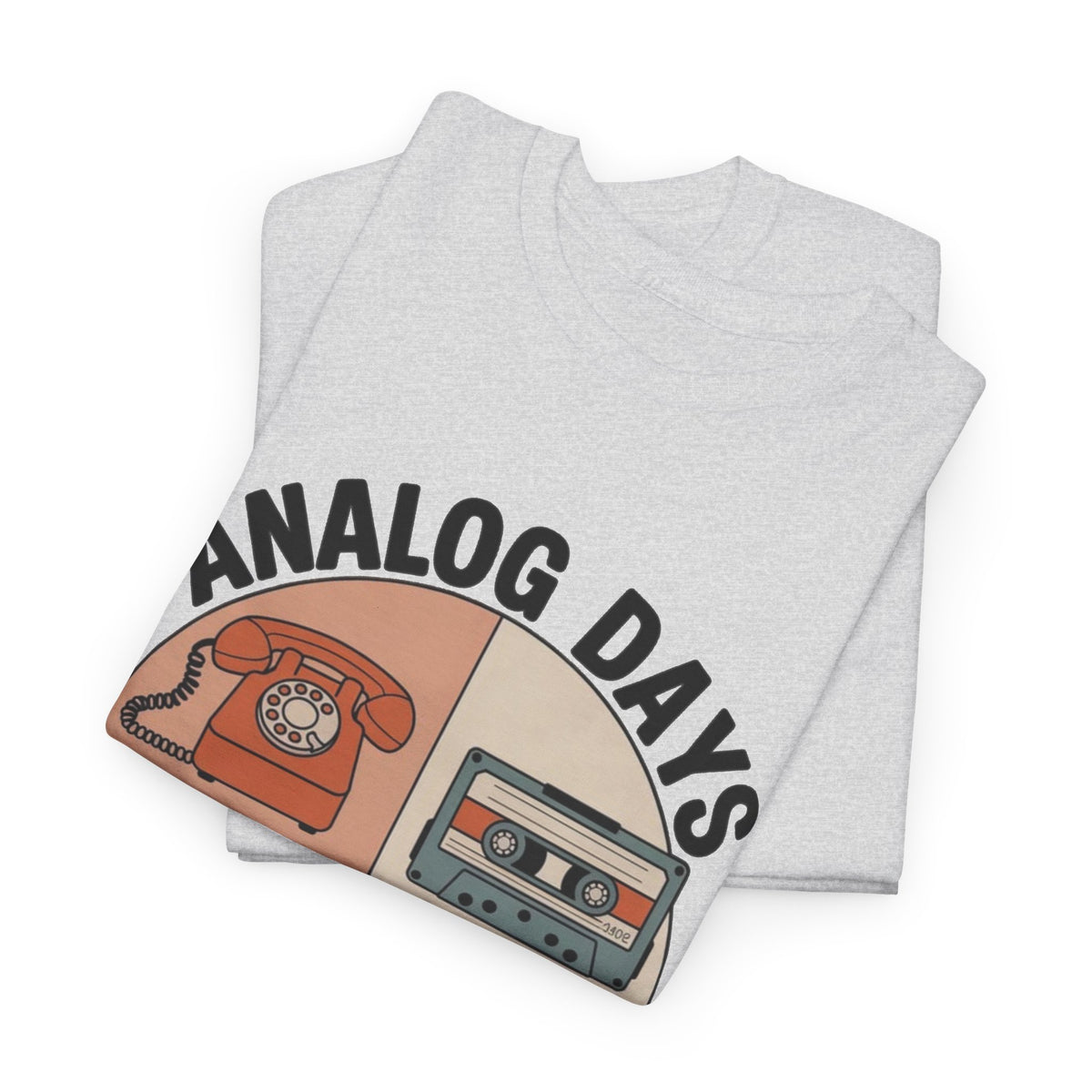 Analog Days Vintage Cassette and Camera Graphic T-Shirt Men's Graphic Tee