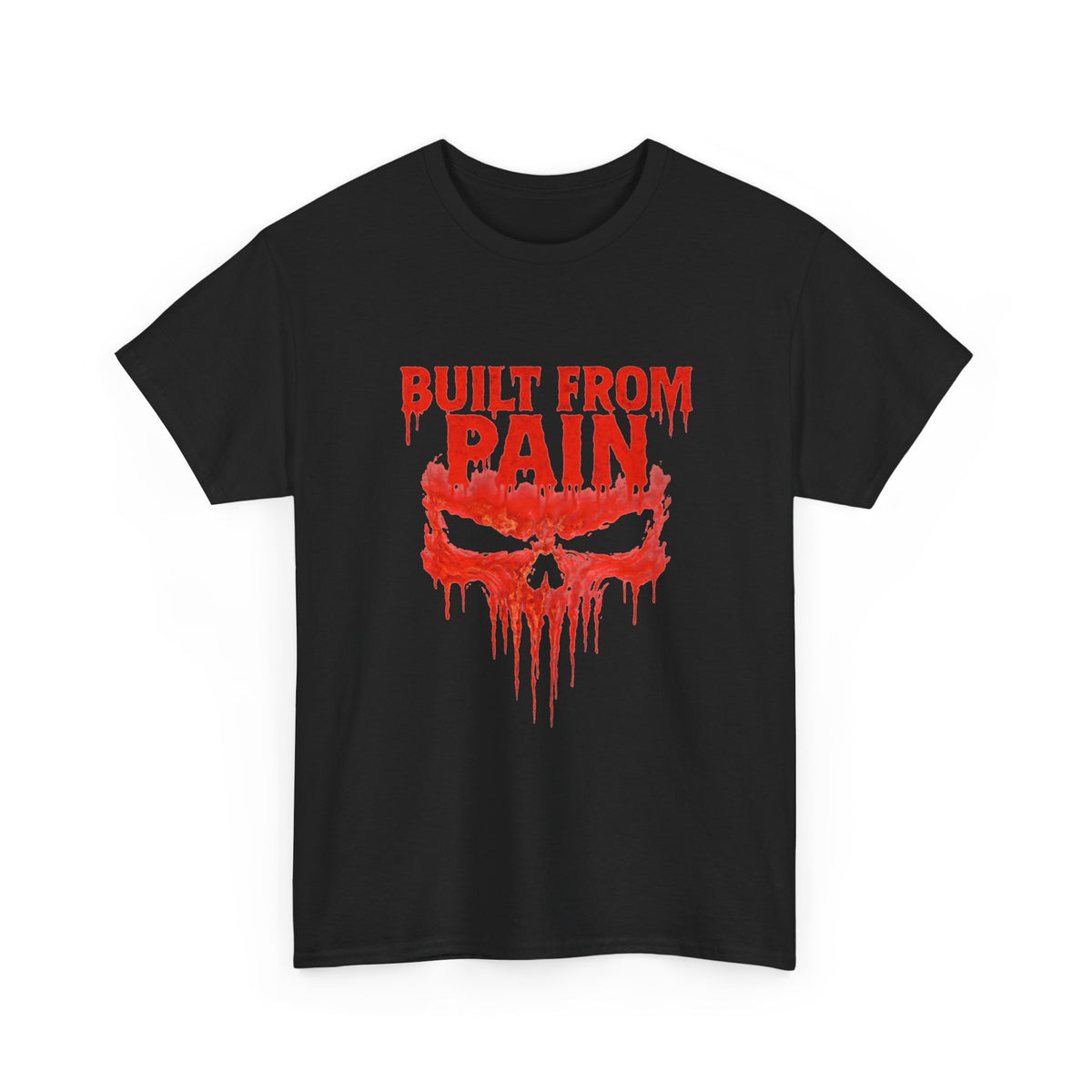 Built From Pain Graphic T Shirt Men's Heavy Cotton Tee