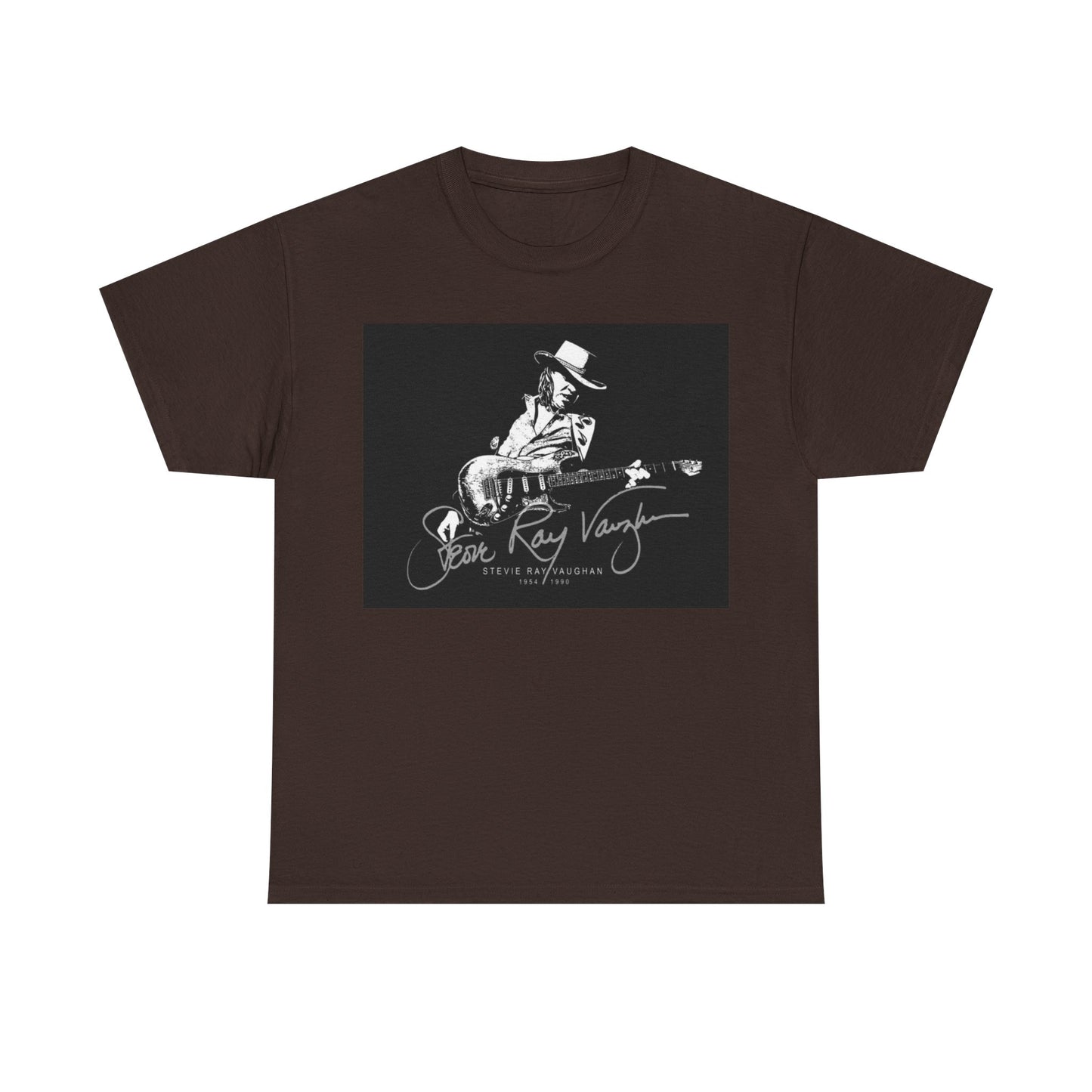 Stevie ray vaughn T-shirt Vintage retro rock album Unisex Heavy Cotton Tee
