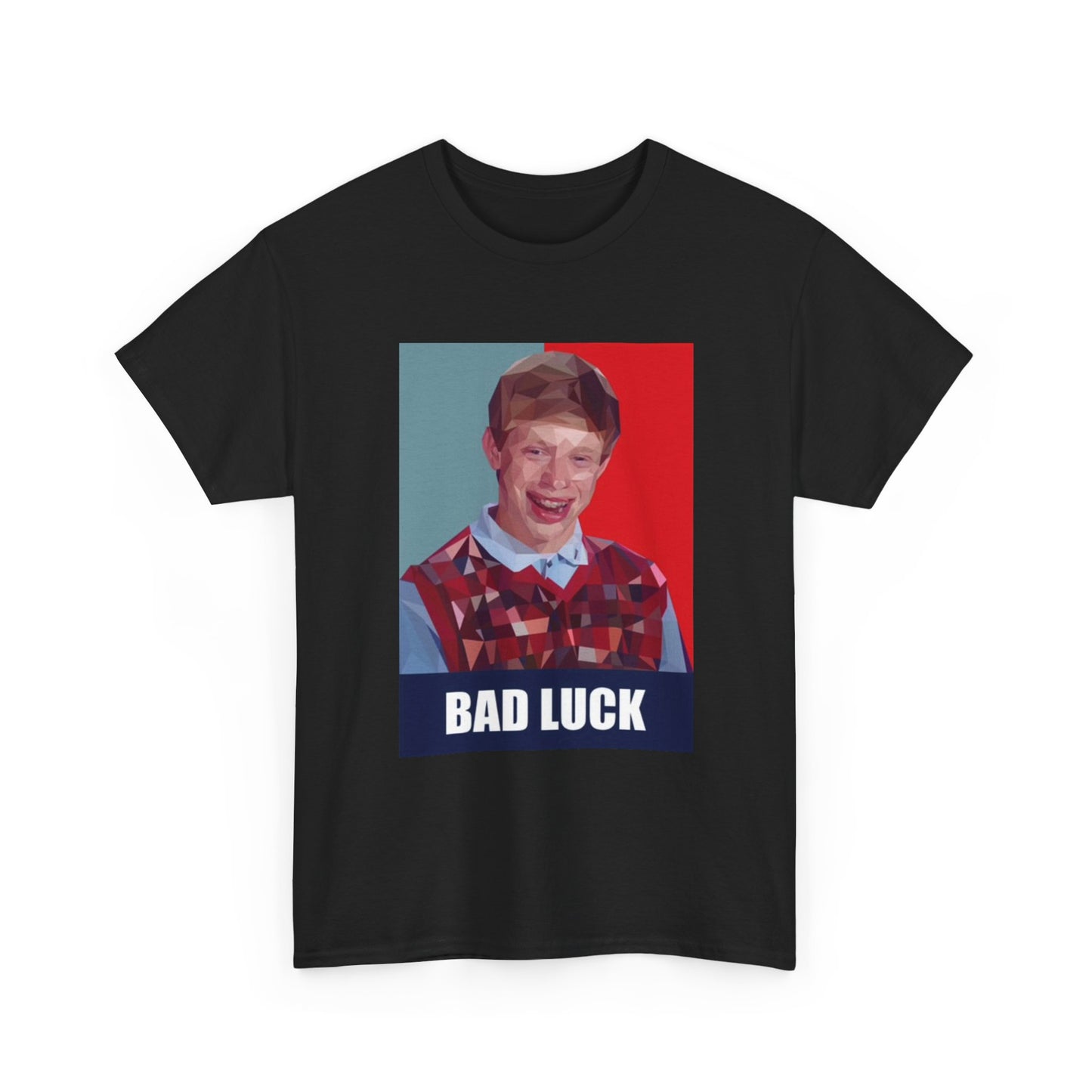 Funny meme Bad Luck Tshirt Year Book Photo Unisex Heavy Cotton Tee
