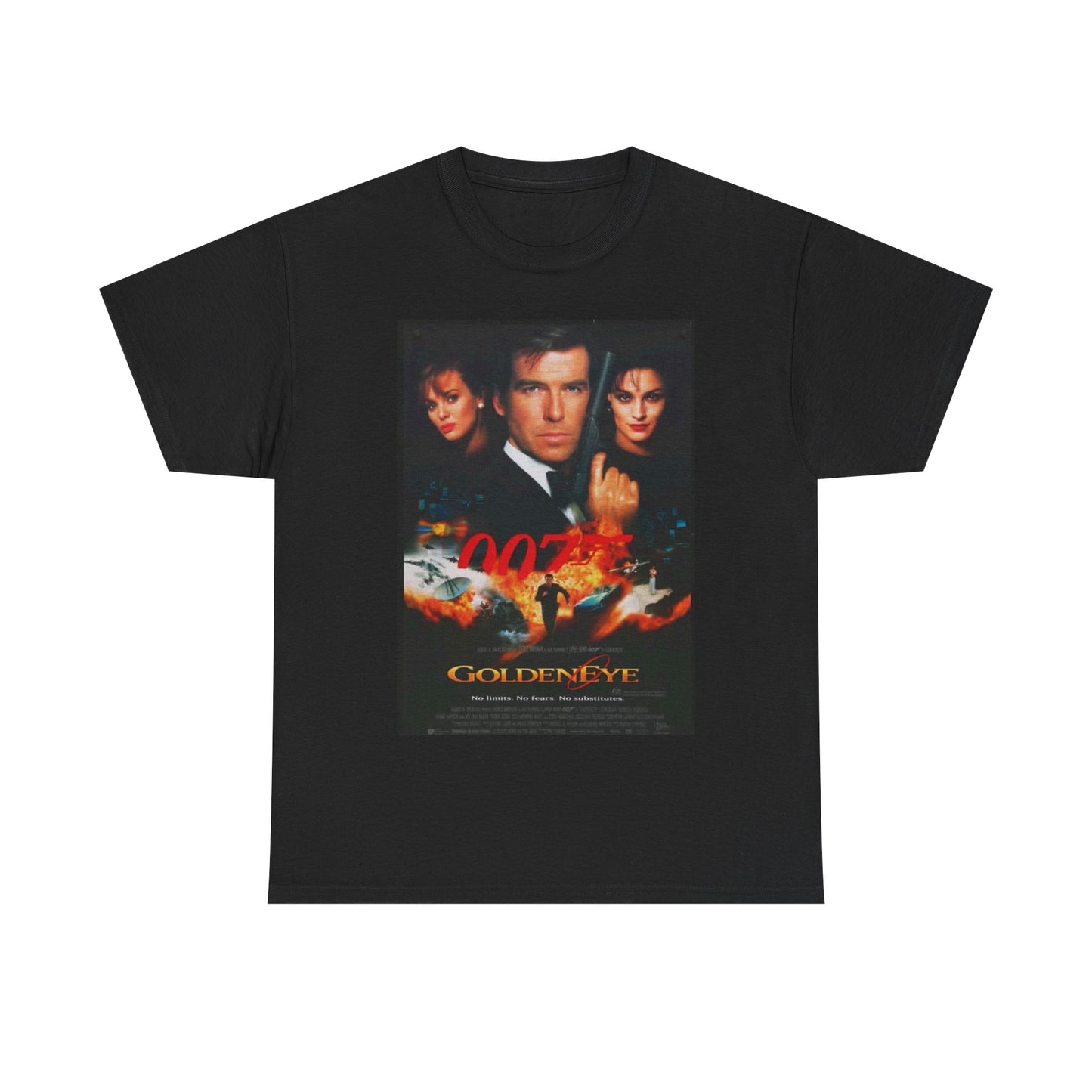 Golden Eye Tshirt Retro 007 n64 Vintage Graphic Retro Unisex Heavy Cotton Tee