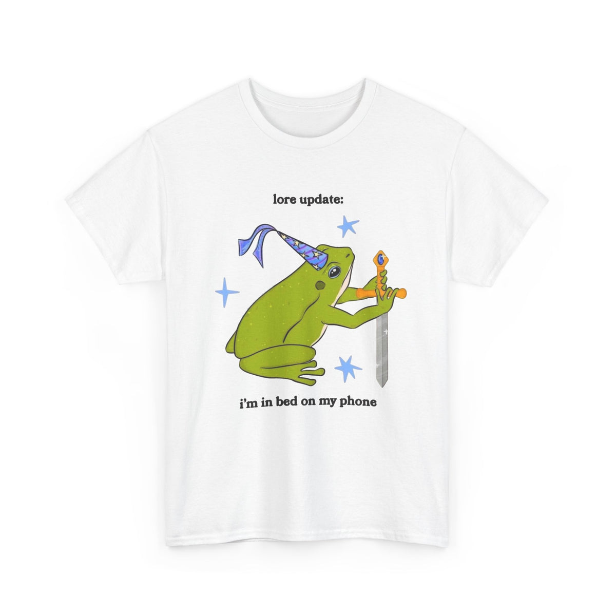 Wizard Frog Playing Guitar Graphic Tee | Funny Frog Shirt Men's Graphic Tee