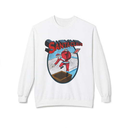 Santa Clause Cartoon Sweater NEW Unisex Fleece Crewneck Sweatshirt