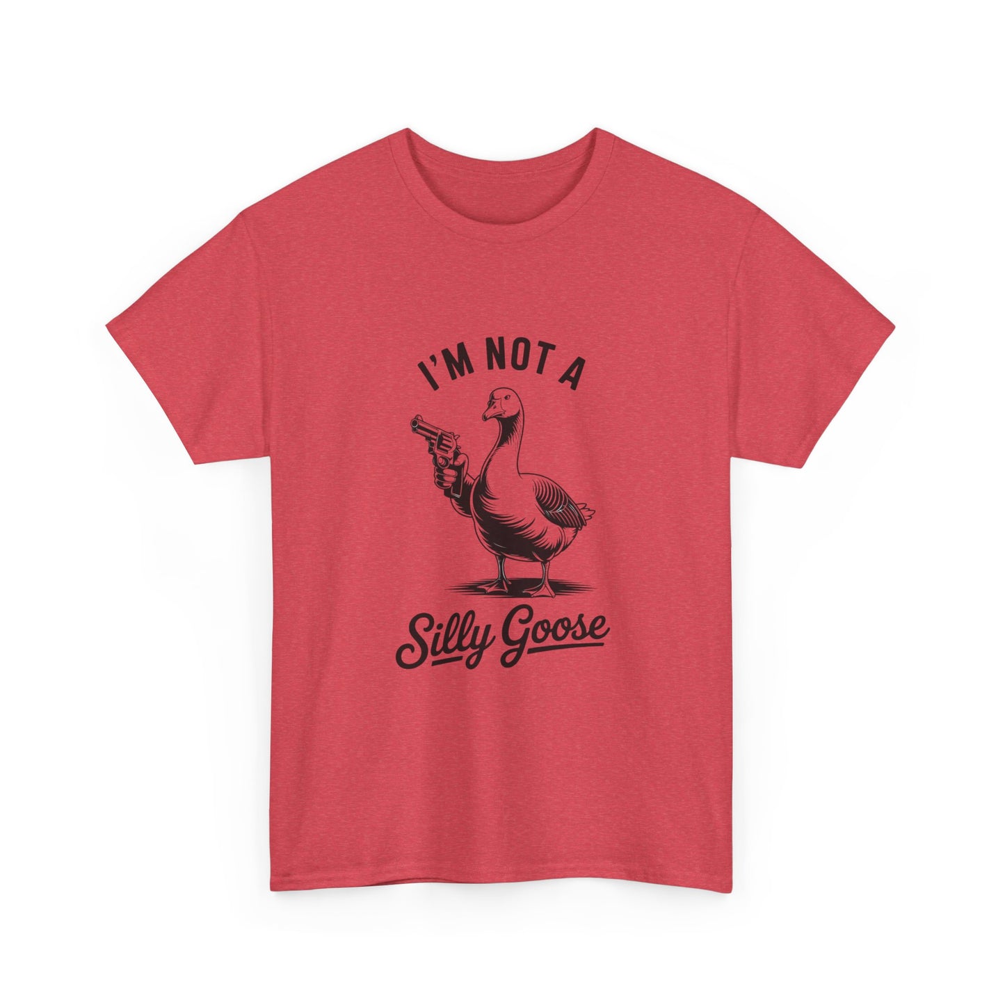 Im Not A Silly Goose Funny Graphic T Shirt Cotton Tee Retro Gift