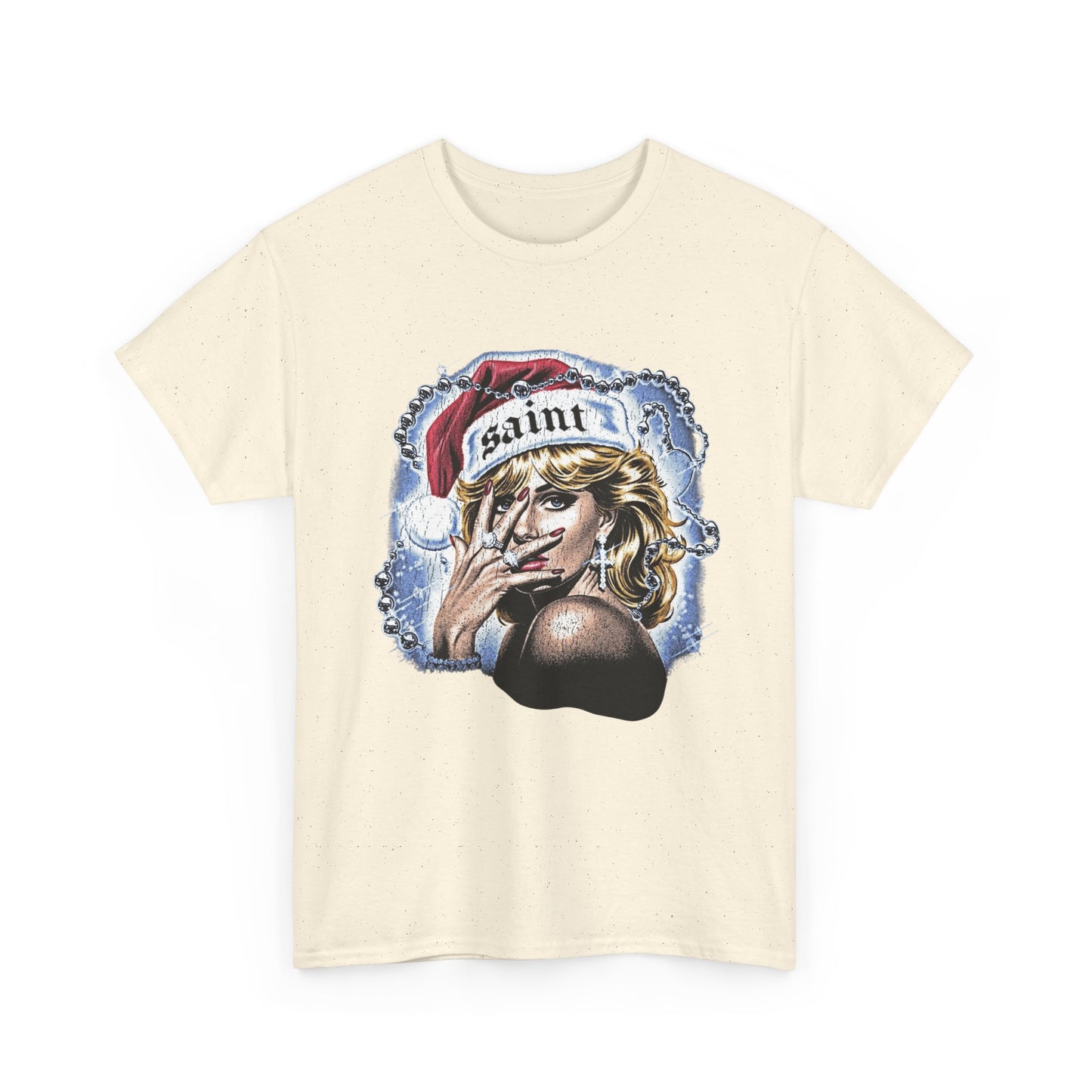 Saint Christmas Vintage Graphic T Shirt NEW Adult Tee