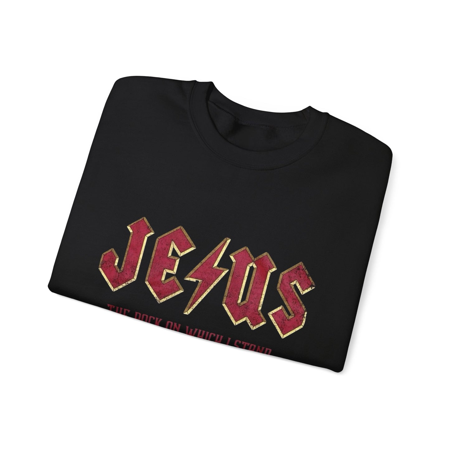 Jesus The Rock I Stand On Sweater NEW Unisex Heavy Blend™ Crewneck Sweatshirt