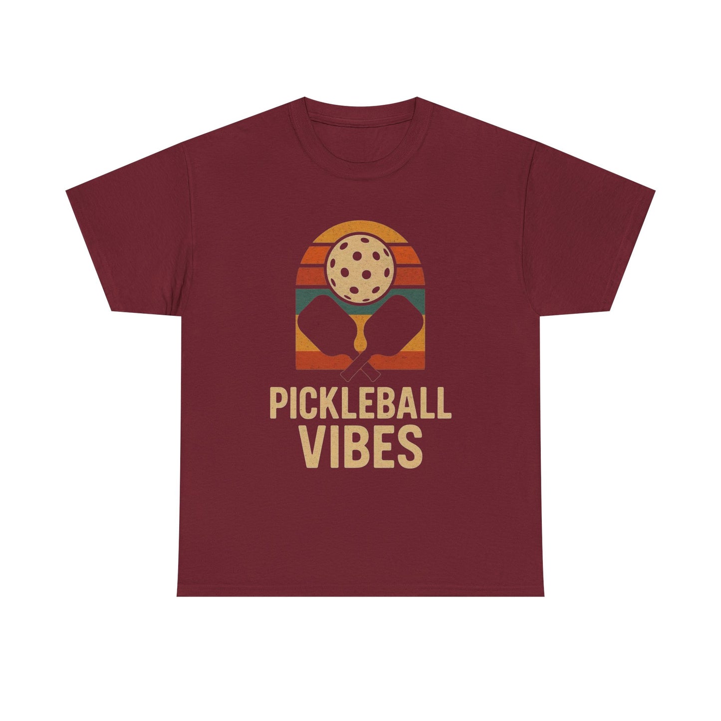 Pickleball Vibes Graphic T Shirt Heavy Cotton Tee