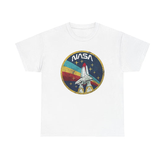 NASA Space Astronaut Vintage Graphic T Shirt Men's Heavy Cotton Tee