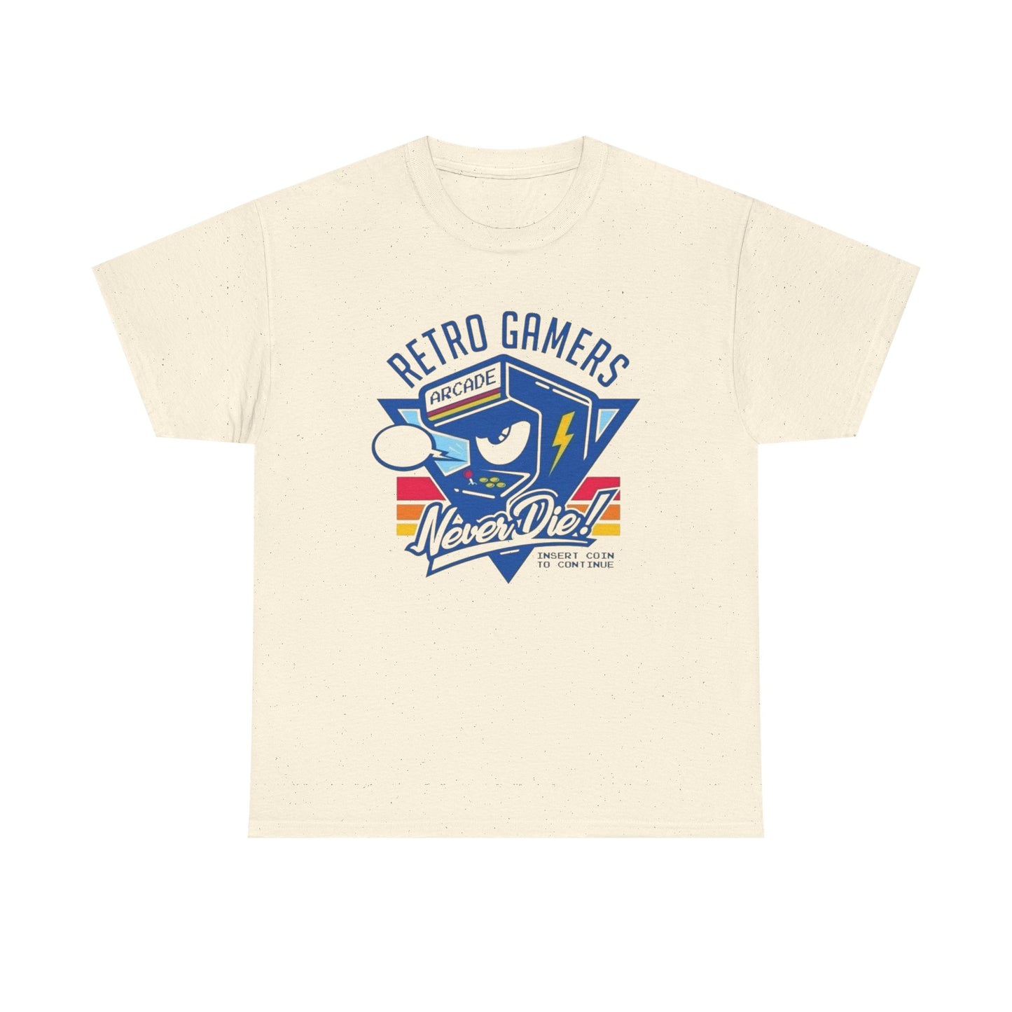 Retro Gamers Arcade Graphic T Shirt Men's Heavy Cotton Tee
