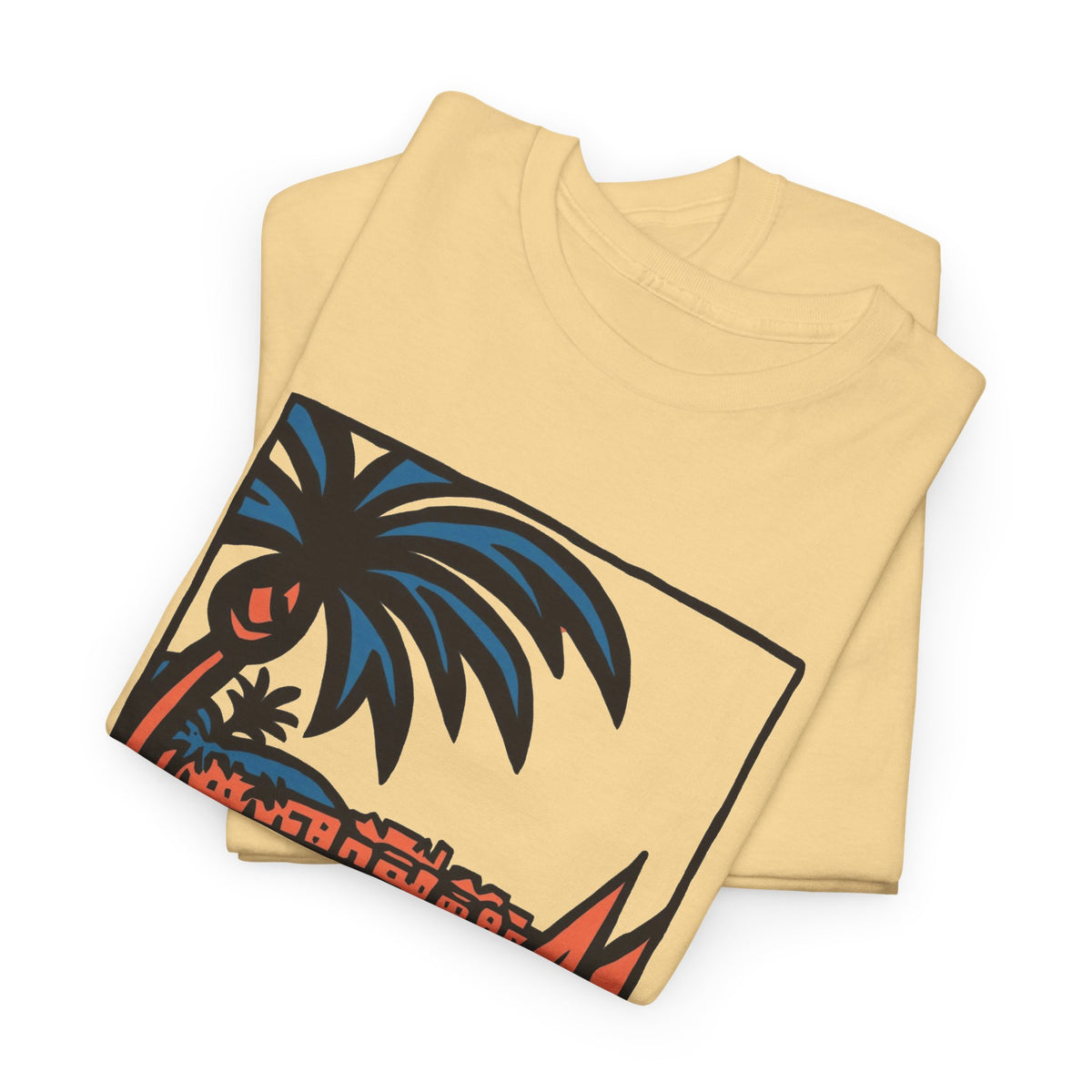 Dominican Republic Beach Graphic T Shirt Men's Heavy Cotton Tee