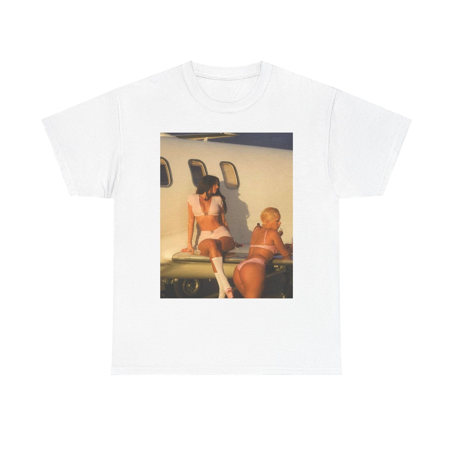 Private Jet Models Graphic T Shirt S-5XL Unisex Heavy Cotton Tee