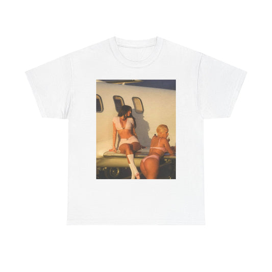 Private Jet Models Graphic T Shirt S-5XL Unisex Heavy Cotton Tee