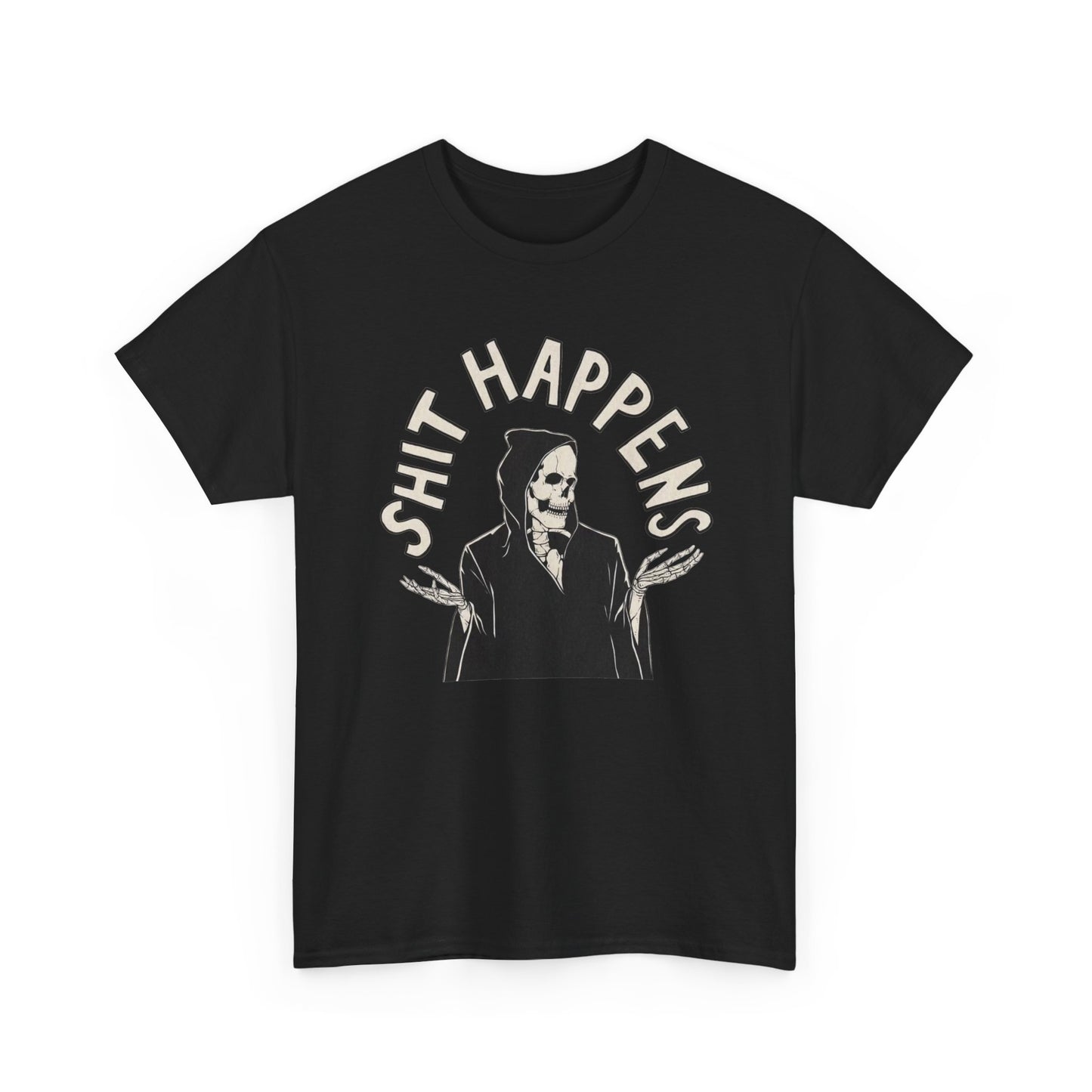 Things Happen Funny Graphic T Shirt NEW Unisex Heavy Cotton Tee