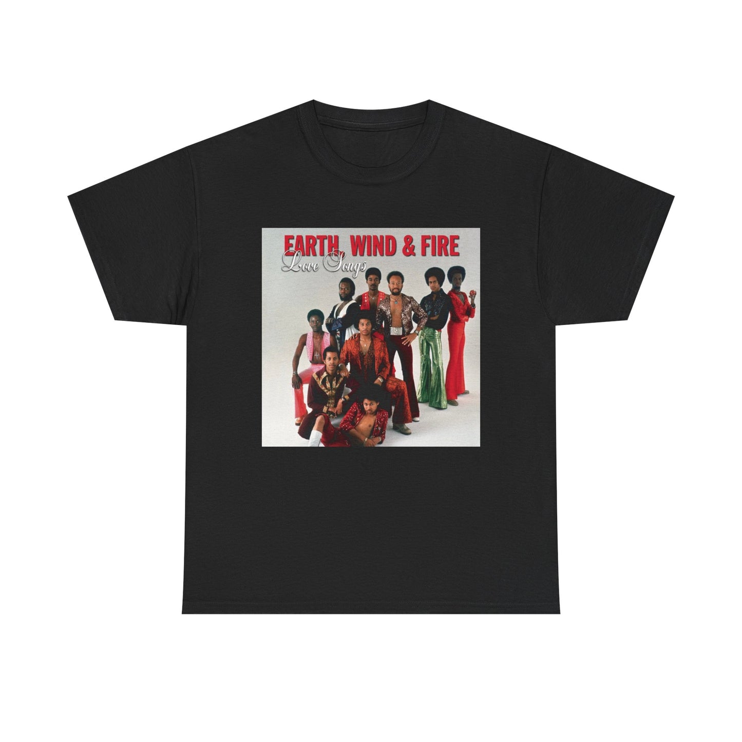 Earth Wind and Fire Tshirt Vintage Poster retro album Unisex Heavy Cotton Tee