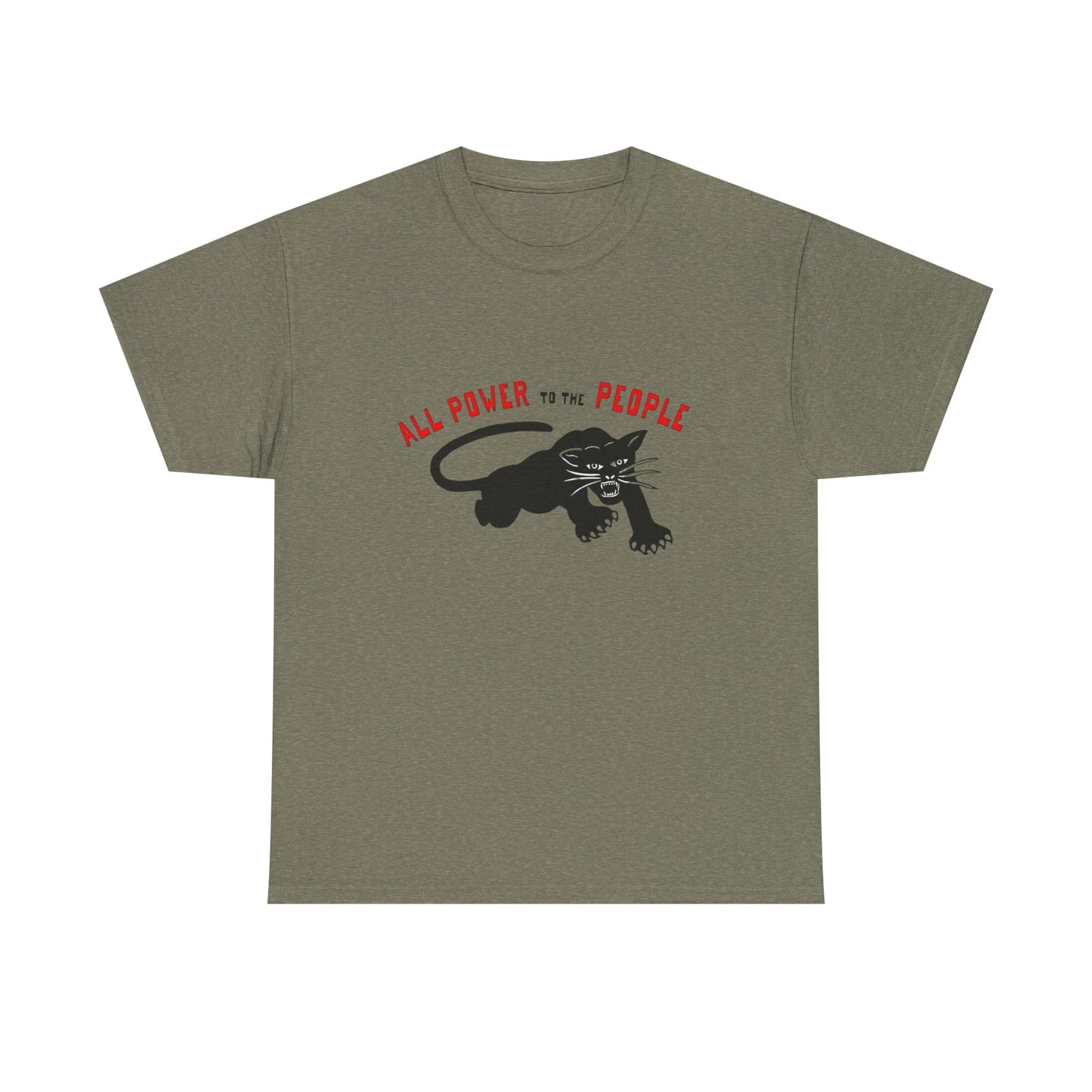 All Power To The People Graphic T Shirt NEW GIFT Unisex Heavy Cotton Tee