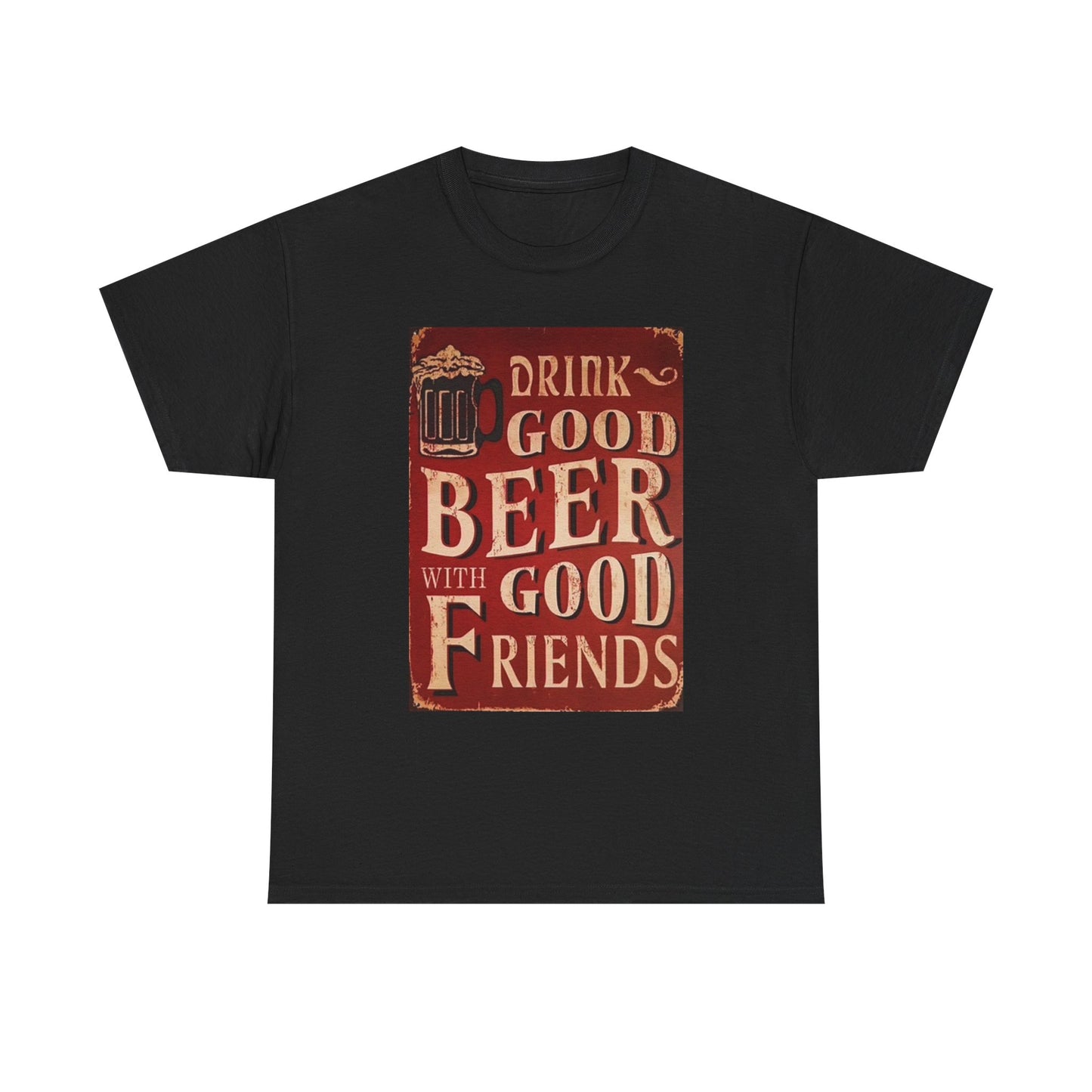 Drink Good Beer Graphic T Shirt Funny Bar Jokes Unisex Heavy Cotton Tee