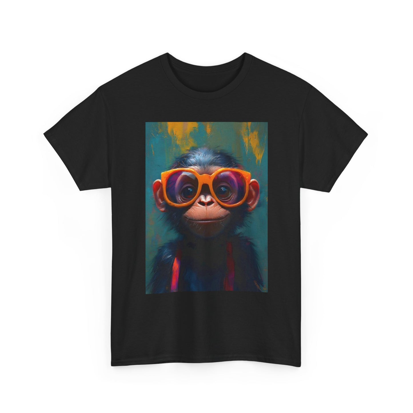 Funny Monkey T Shirt Retro Meme Unisex Heavy Cotton Tee