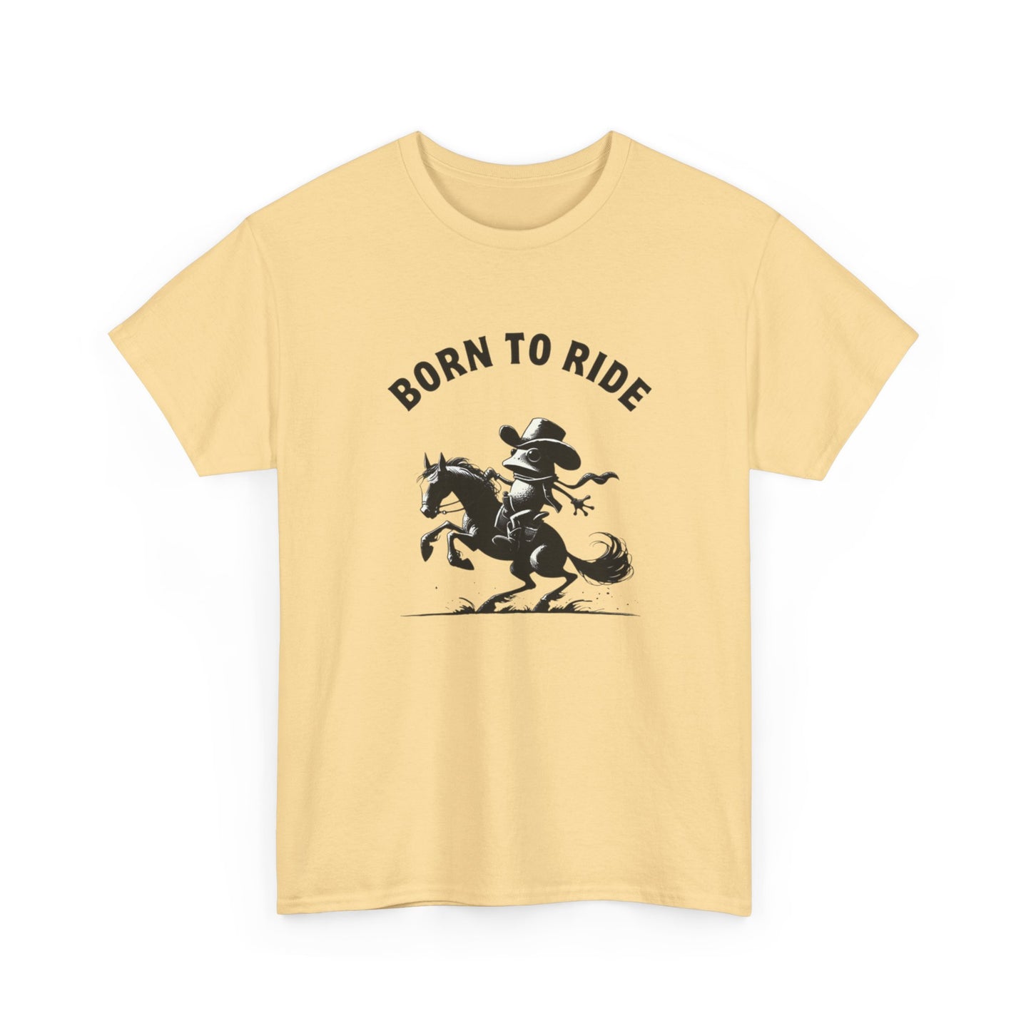 Born To Ride Funny Graphic T Shirt NEW Heavy Cotton Tee