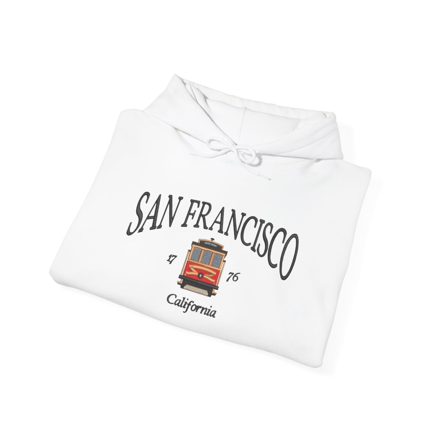San Francisco Trolleys Graphic Hoodie Heavy Blend Sweatshirt NEW