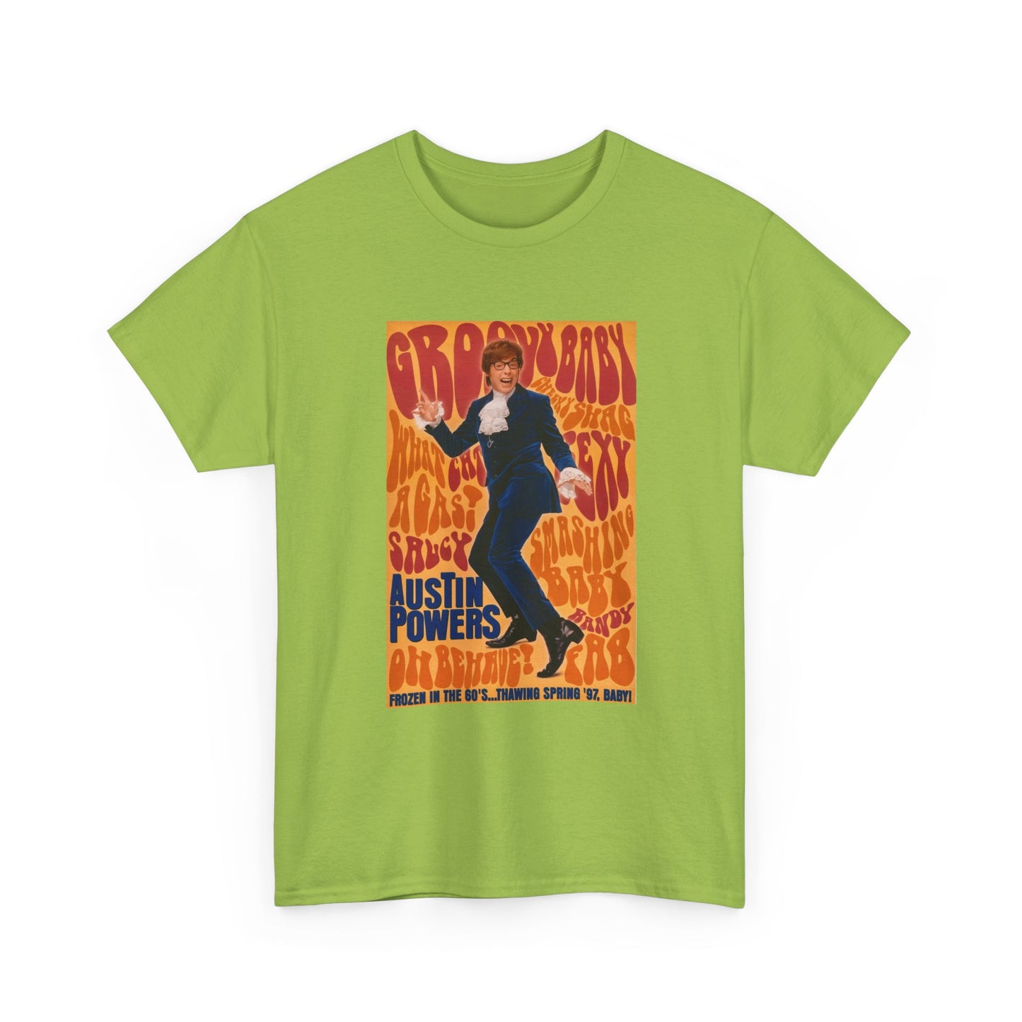 Austin Powers Shirt The Spy Who shagged Me Comedy Unisex Heavy Cotton Tee