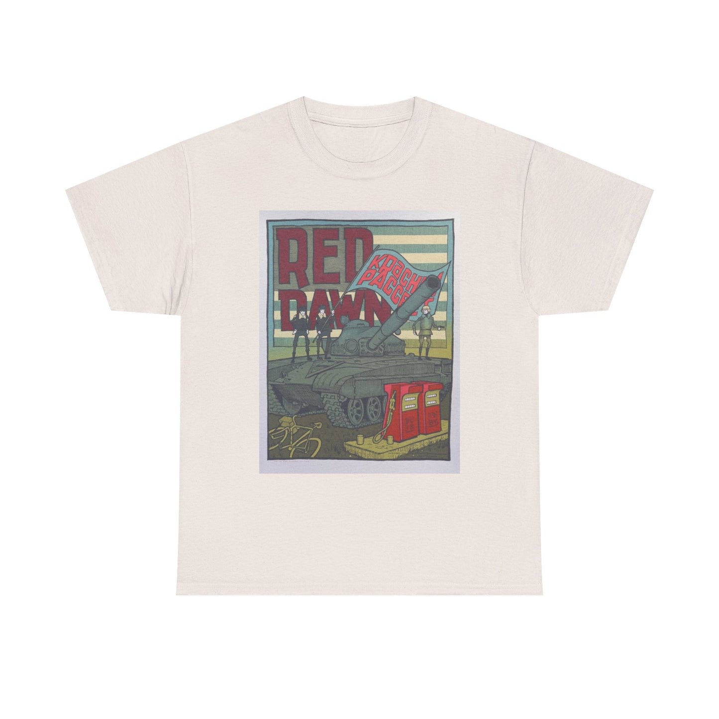 Red Dawn Graphic T Shirt Vintage Movie Poster Retro Unisex Heavy Cotton Tee