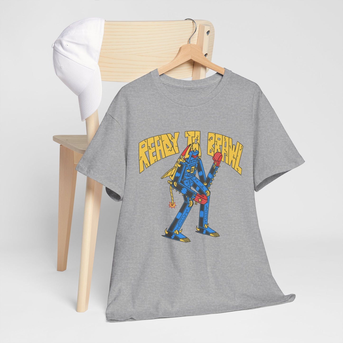 Ready To Brawl Vintage 90's Kids Graphic T Shirt Unisex Heavy Cotton Tee