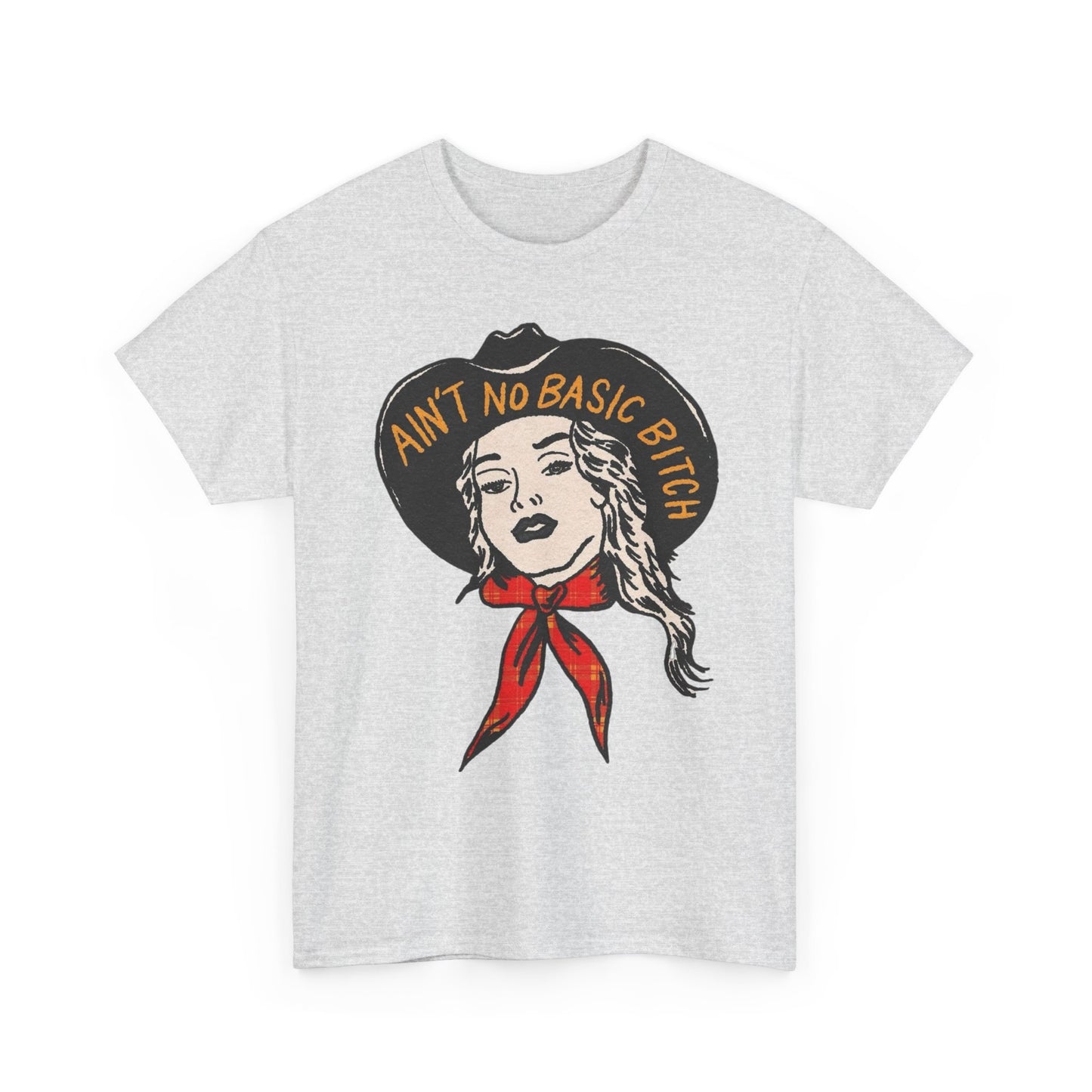 Ain't No Basic Bitch Cowgirl Vintage Graphic T-Shirt, Unisex Cotton Shirt