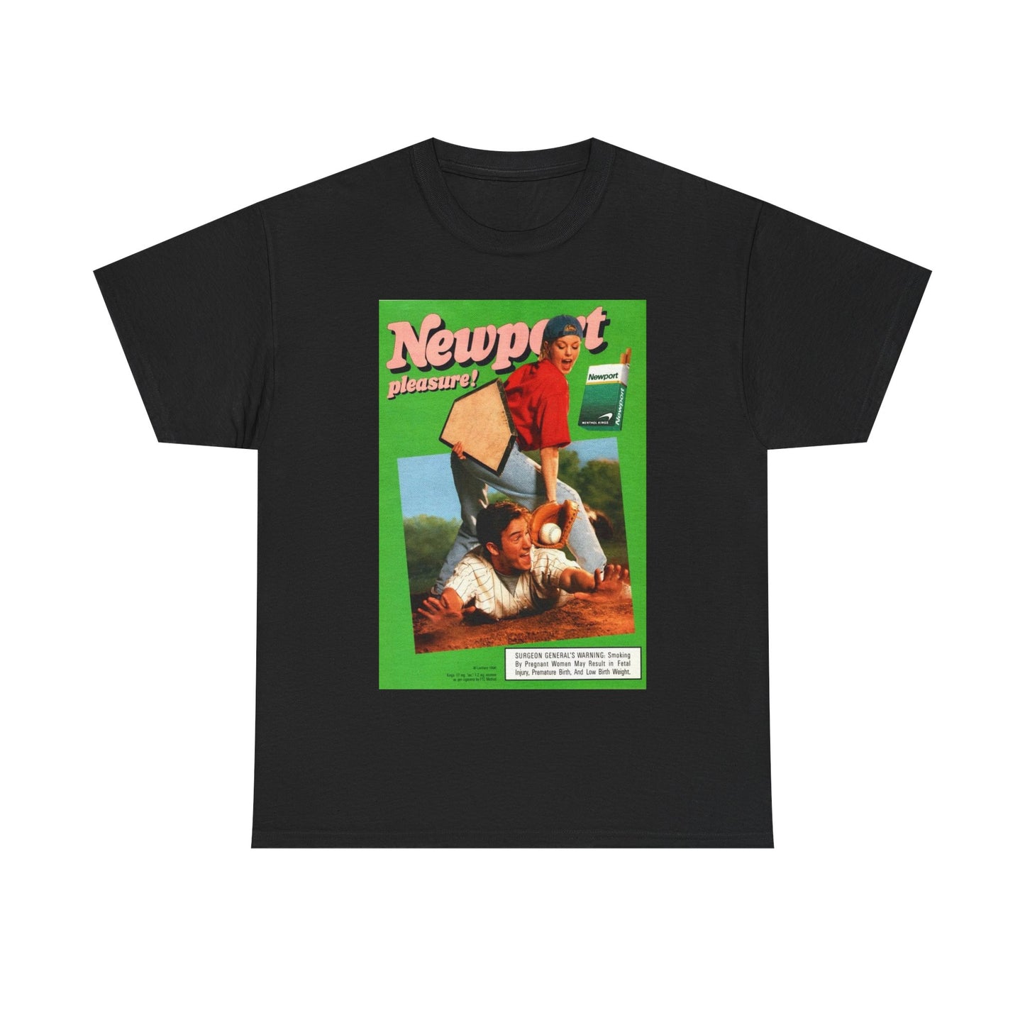 NewPort Tshirt Vintage Menthol Cigarette poster retro unisex Heavy Cotton Tee