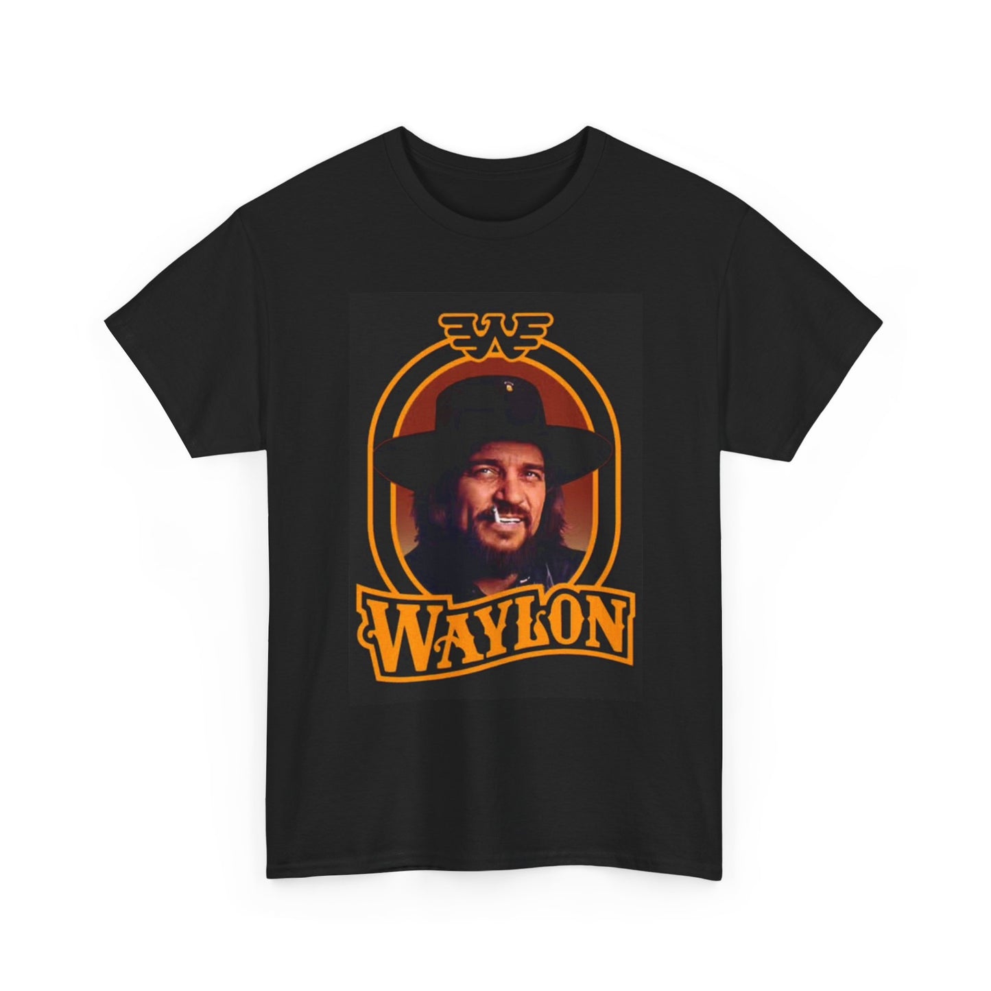 Waylon Jennings T Shirt BRAND NEW Apparel Unisex Heavy Cotton Tee