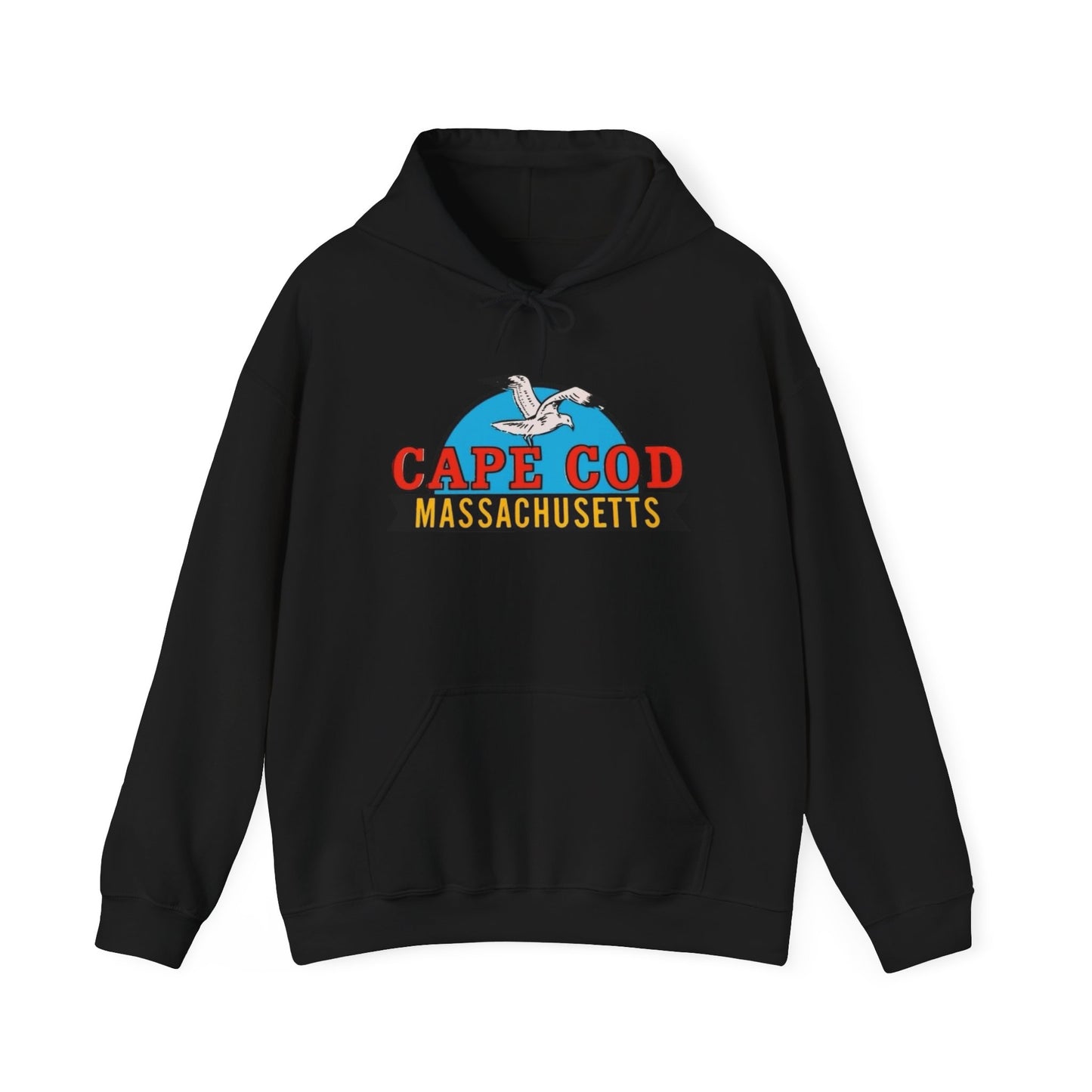 Cape Cod Seagull Graphic Hoodie Unisex Heavy Blend™ Hooded Sweatshirt