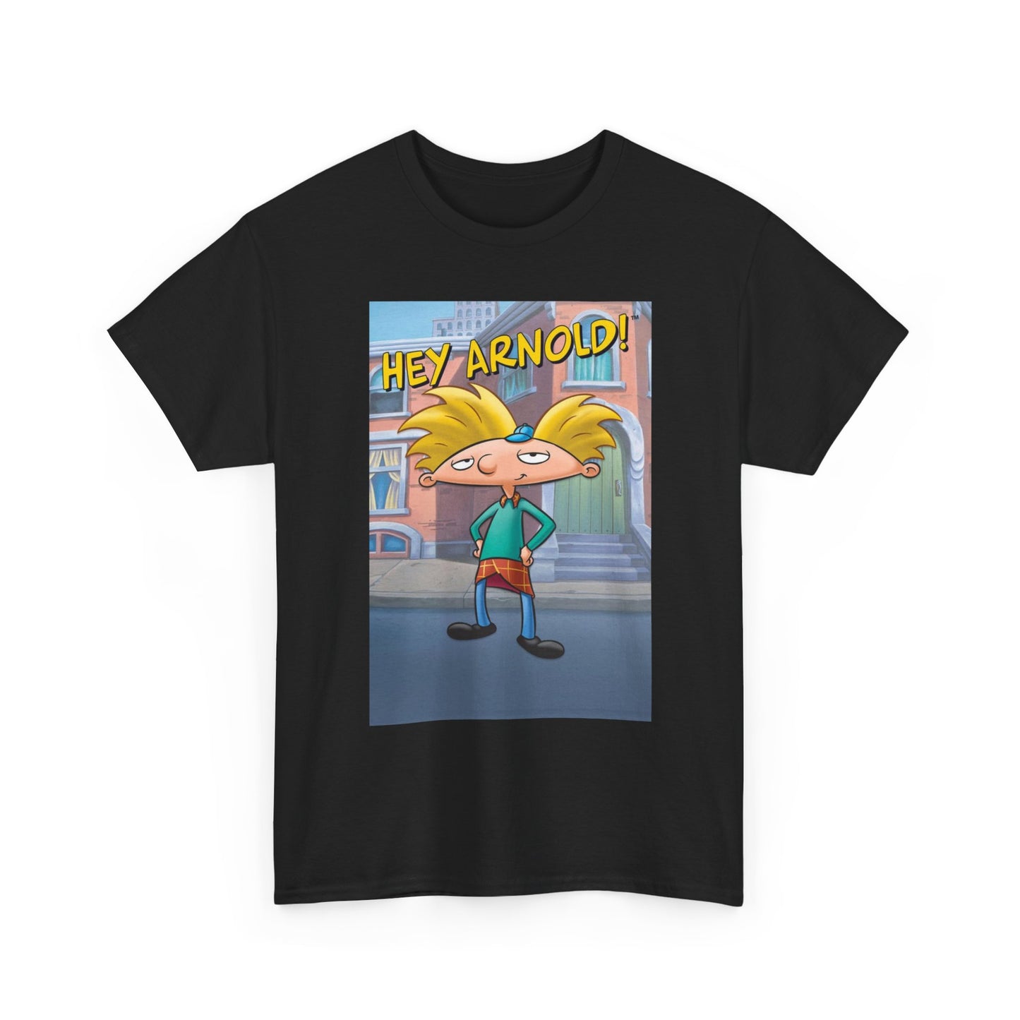 Hey Arnold Graphic T Shirt Vintage Cartoon Series Unisex Heavy Cotton Tee